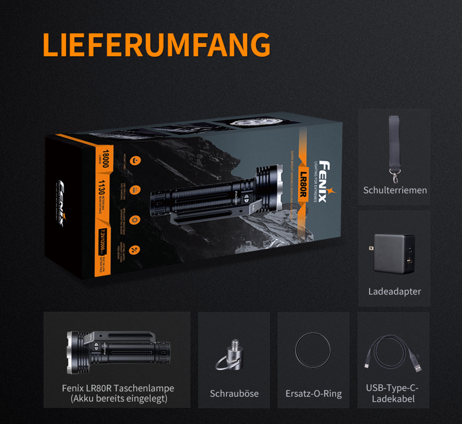 Fenix LR80R LED-Suchscheinwerfer08