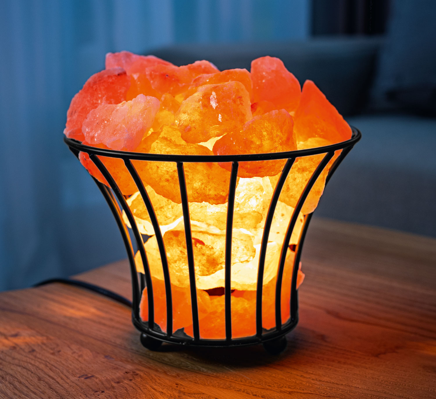 Salzkristall-Feuerkorb