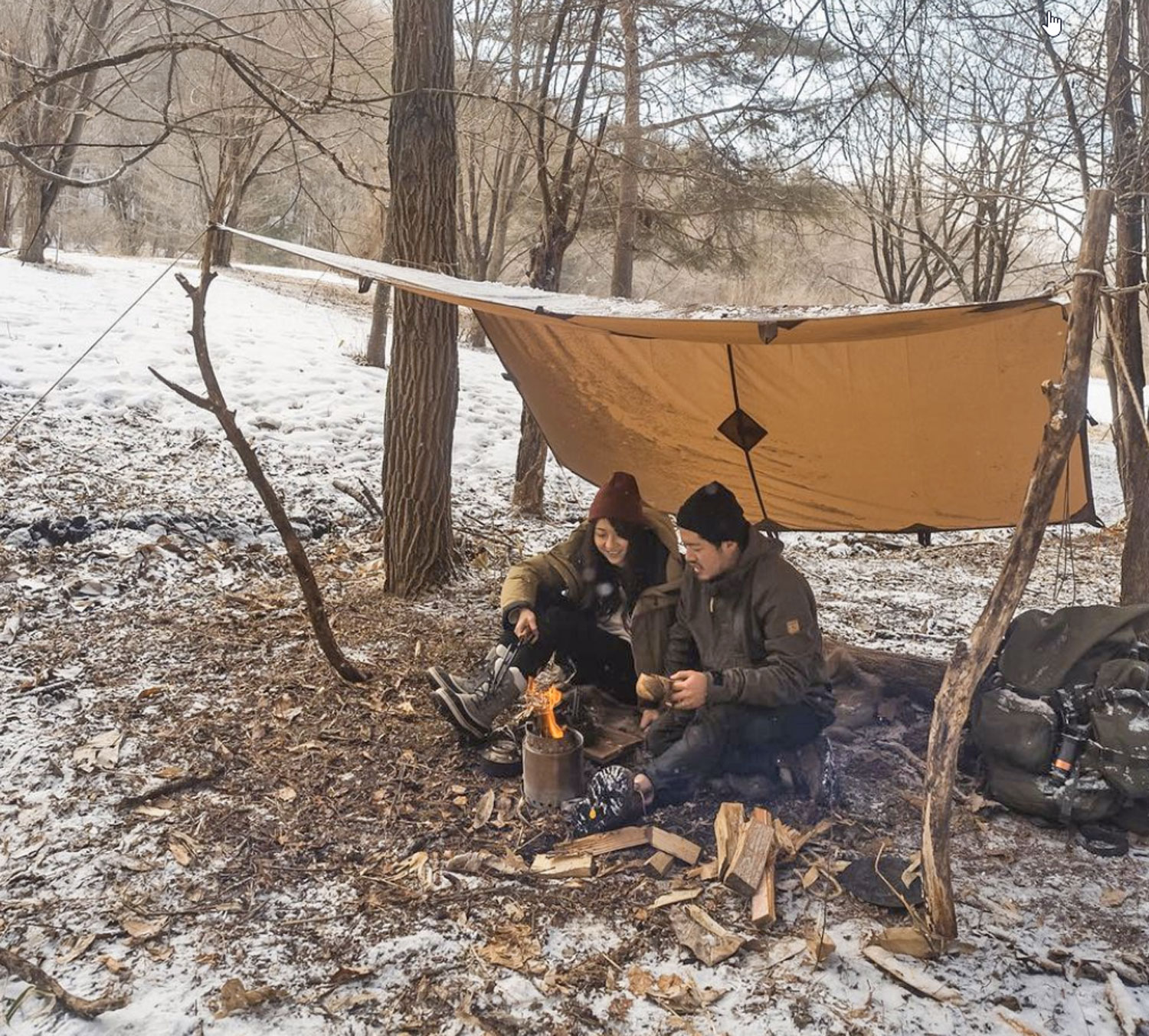 Bushcraft Spain Oilskin Tarp10