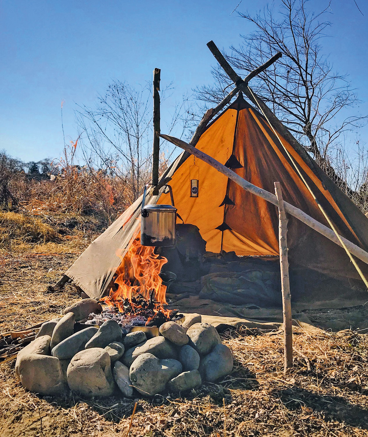 Bushcraft Spain Oilskin Tarp04