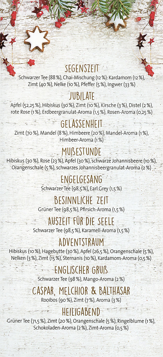 Tee-Adventskalender - Wie neu04