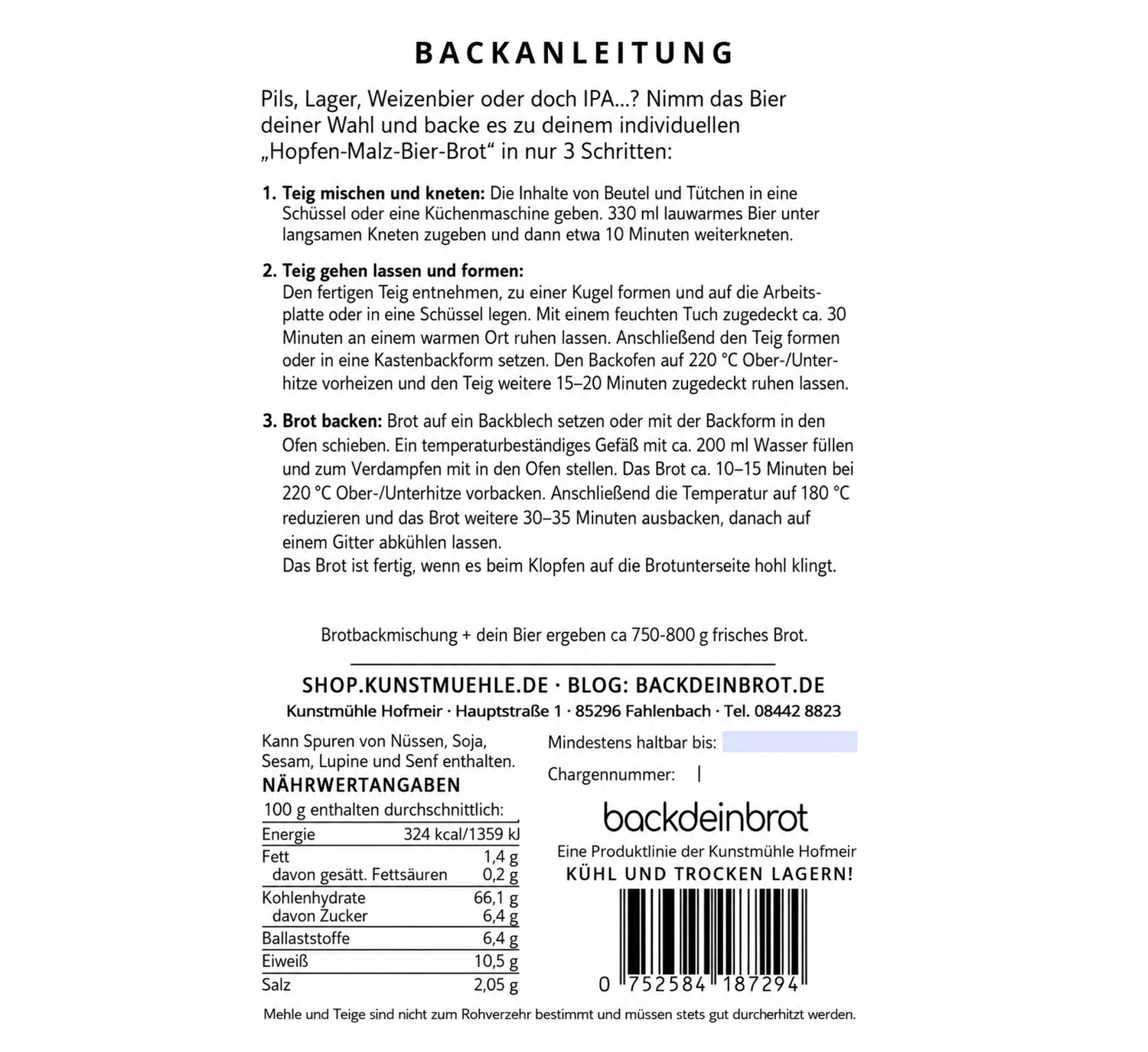 Brotbackmischung Back dein Bier04