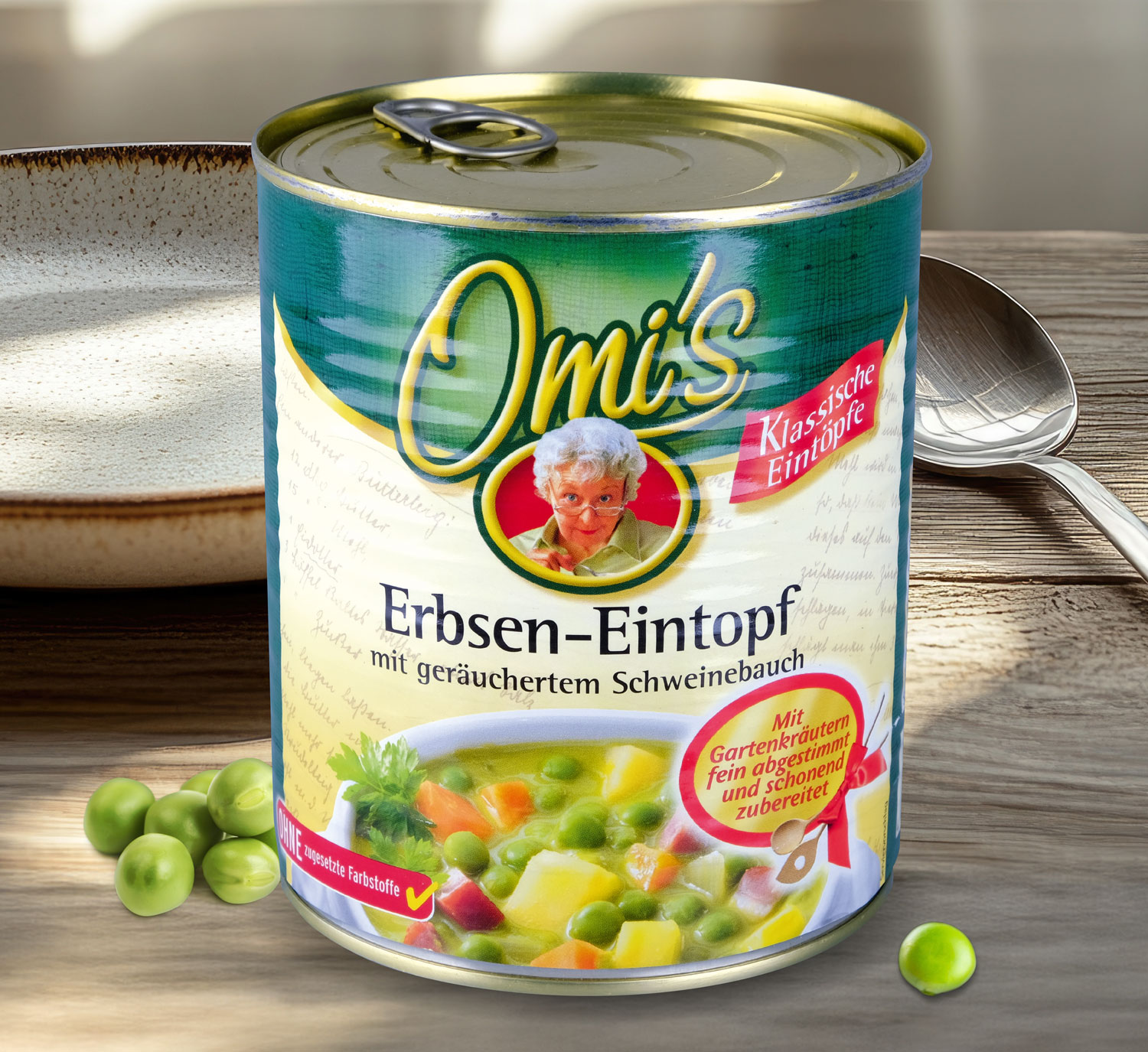 Omis klassischer Erbsen-Eintopf