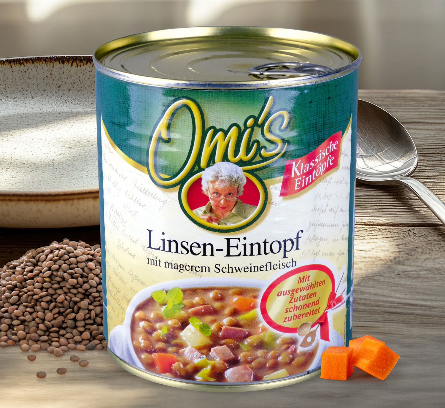 Omis klassischer Linsen-Eintopf