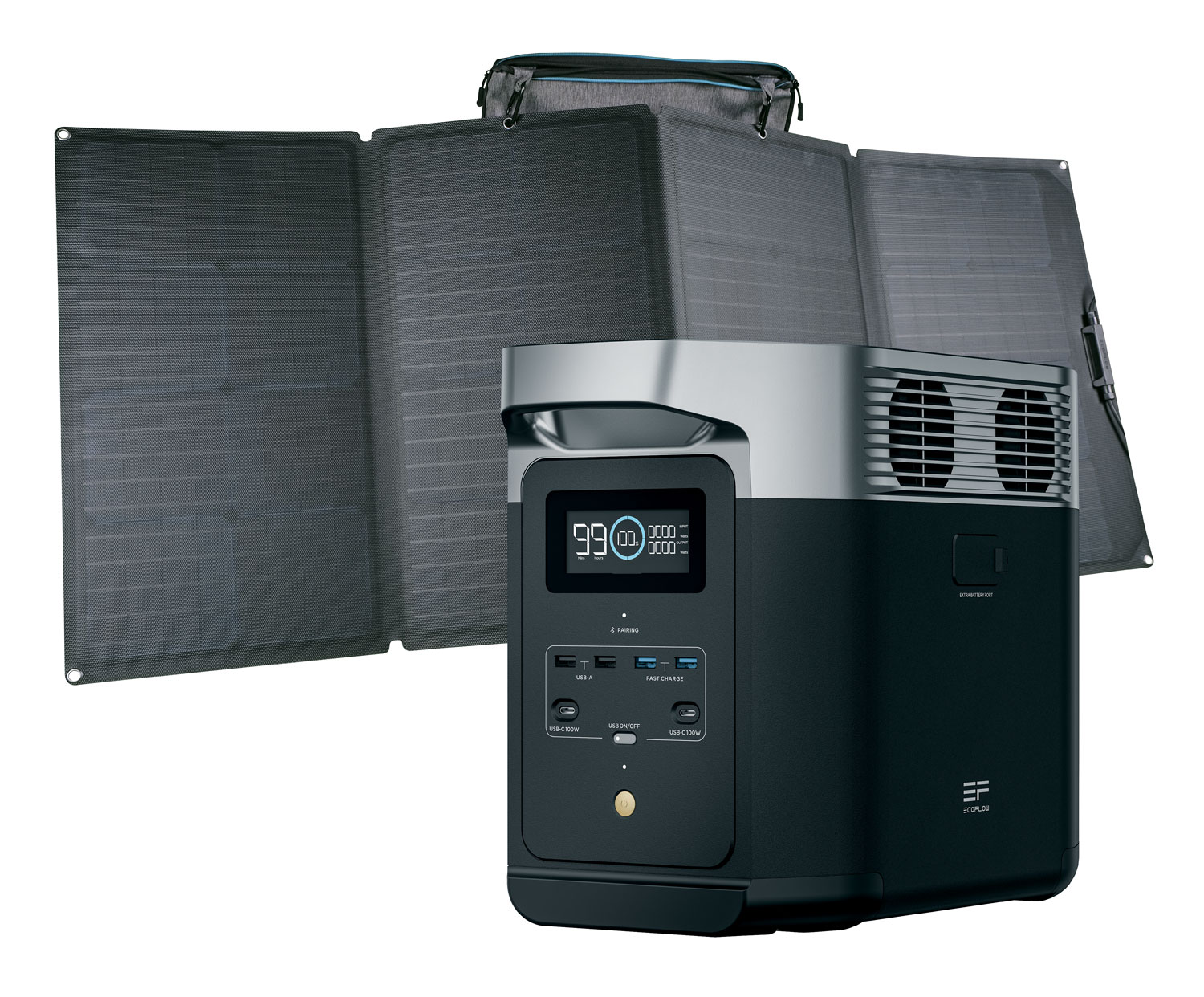EcoFlow DELTA 2 Powerstation 1024 Wh mit Solarpanel 400 W EcoFlow Sets EcoFlow