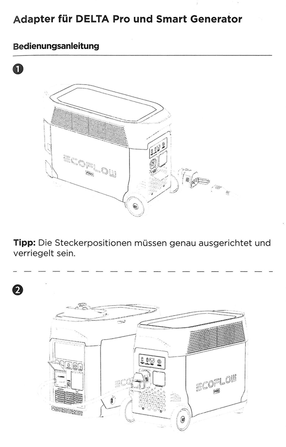 EcoFlow Adapter DELTA Pro zum Smart Generator - Wie neu04
