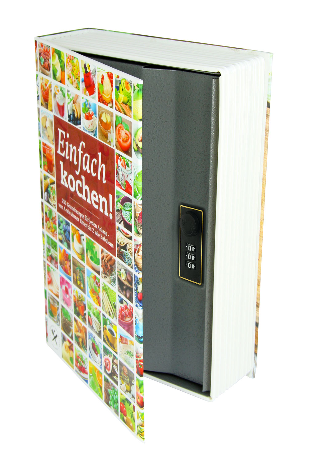 Safe Kochbuch mit Zahlenschloss
