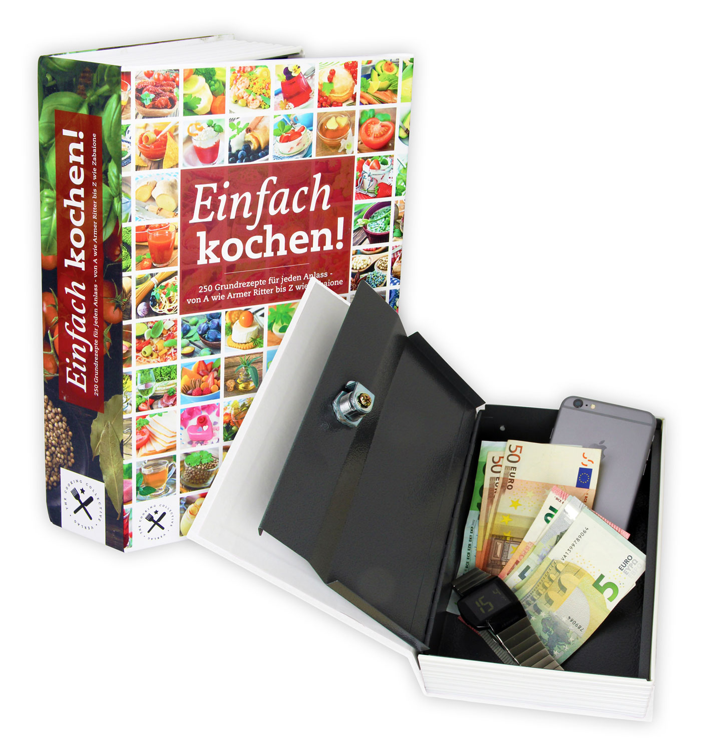 Safe Kochbuch mit Zahlenschloss01