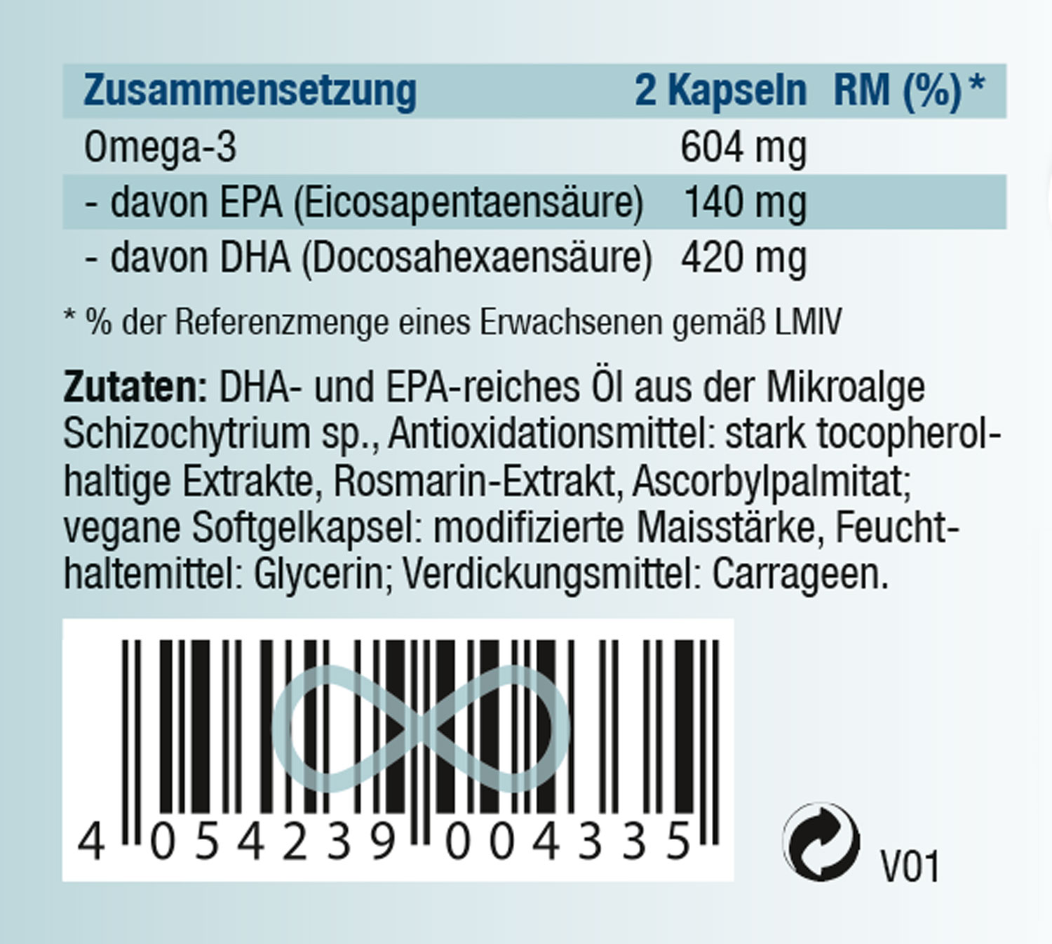 Kopp Vital   Omega-3 Algenl / 302 mg / 60 Kapseln02