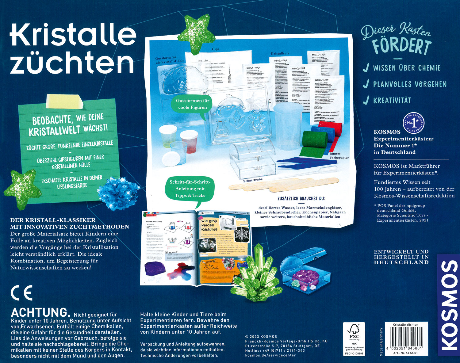 Experimentierkasten Kristalle zchten - Mngelartikel01