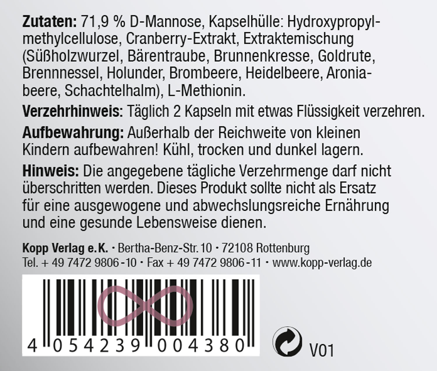 Kopp Vital   Zystimin / 60 Kapseln02