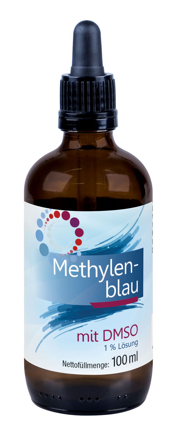 Methylenblau mit DMSO  / mindestens 99,8 % rein / frei von Schwermetallen
