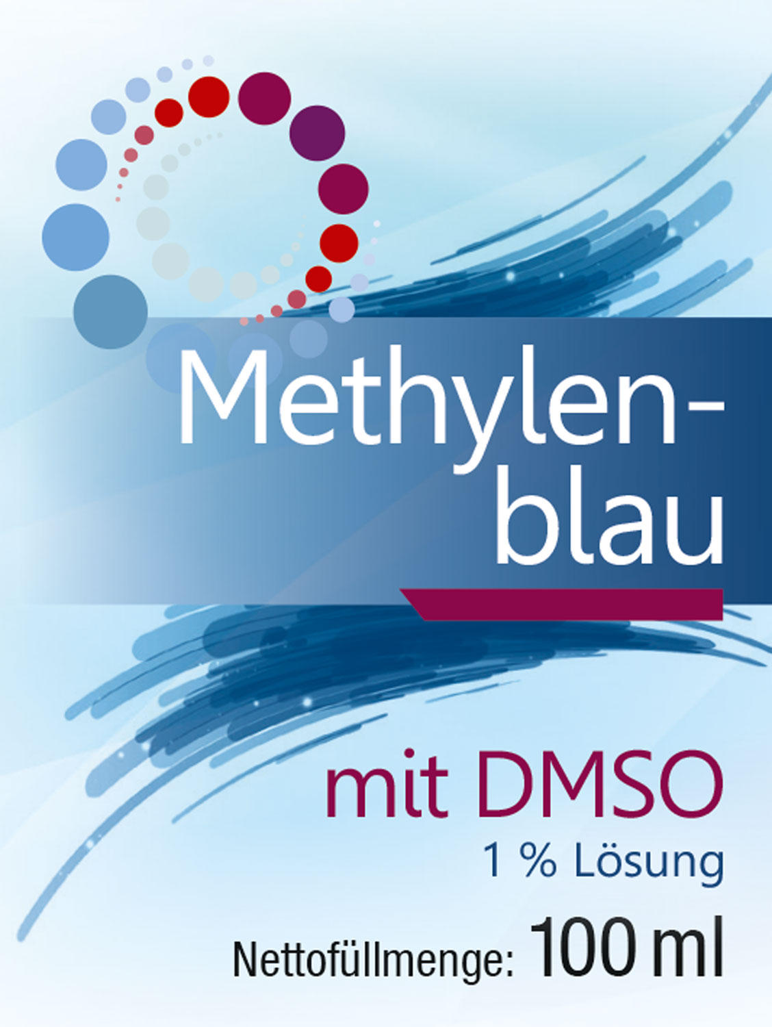 Methylenblau mit DMSO  / mindestens 99,8 % rein / frei von Schwermetallen02