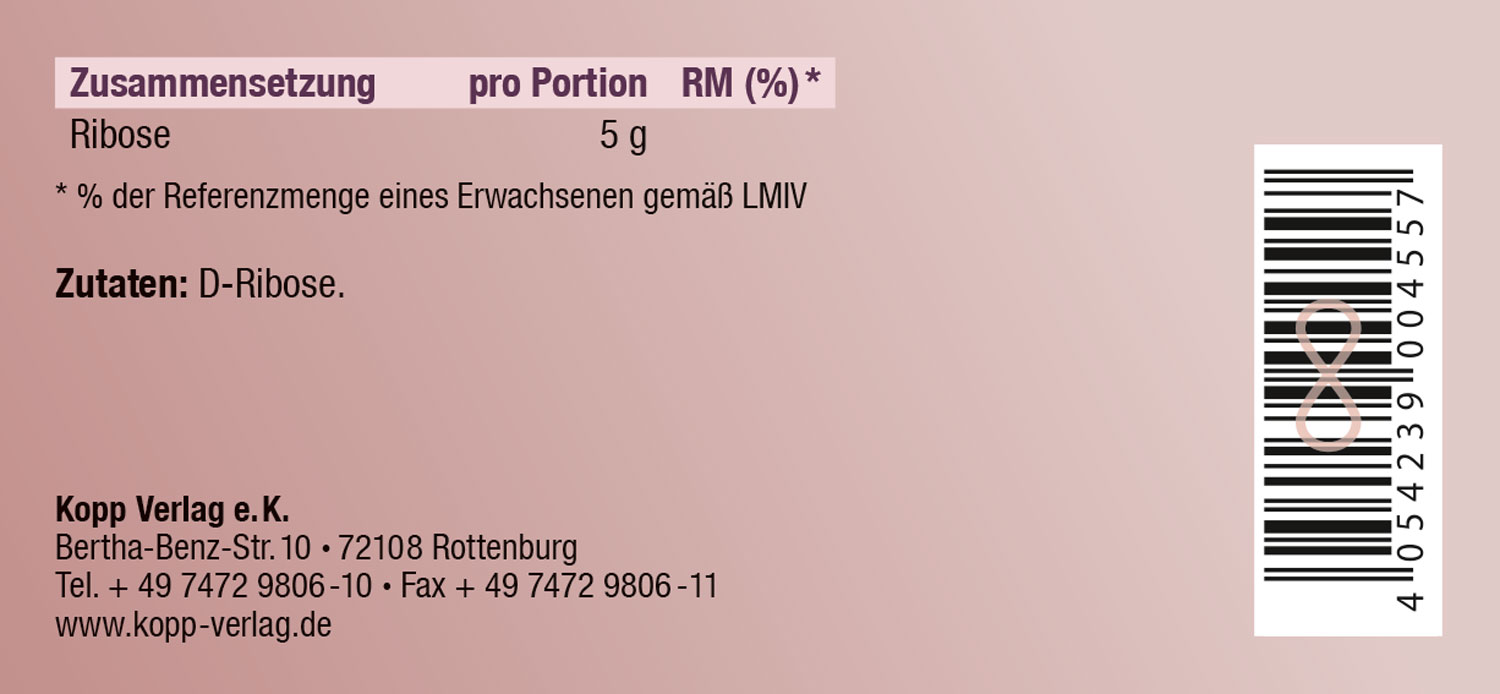 Kopp Vital   D-Ribose Plus Pulver / 250 g03