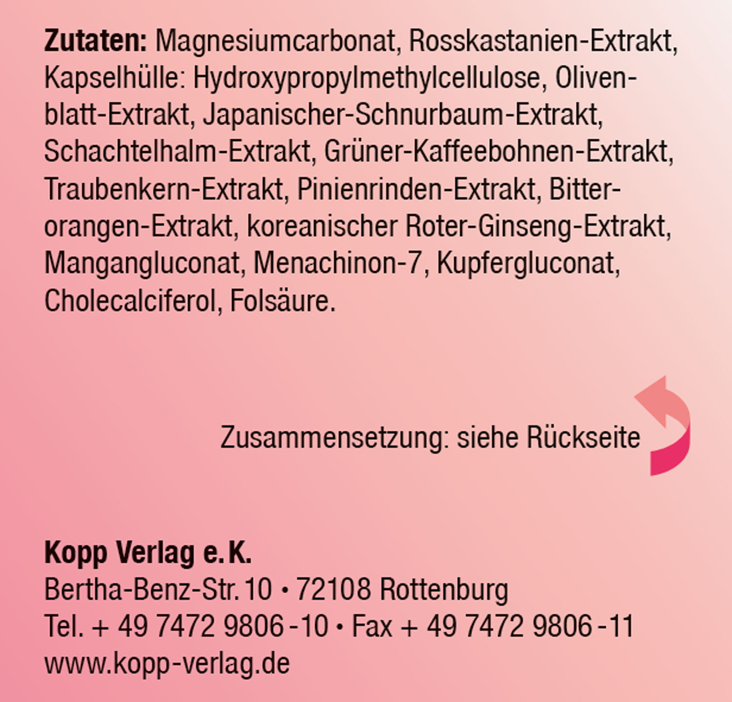 Kopp Vital   Venostark / 30 Kapseln03