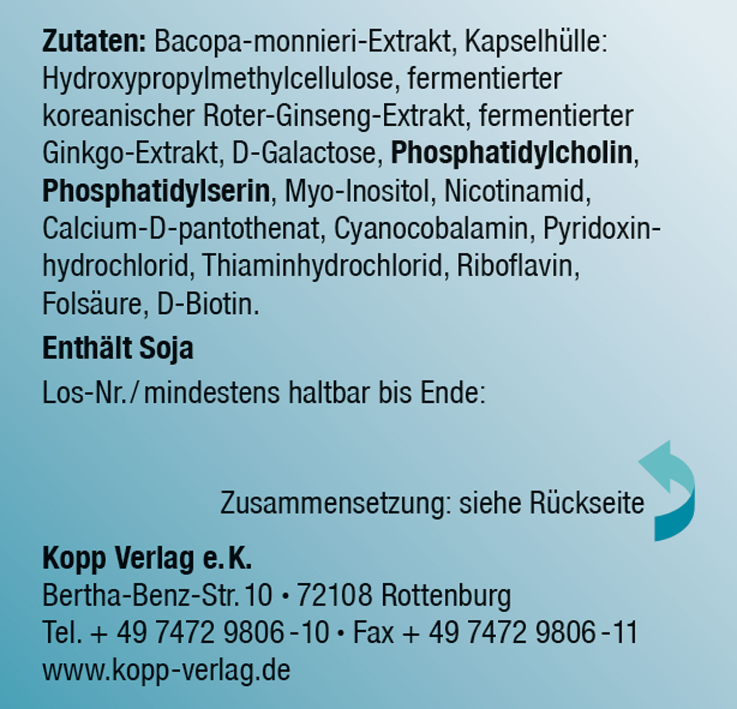 Kopp Vital   Kognikraft / 30 Kapseln03