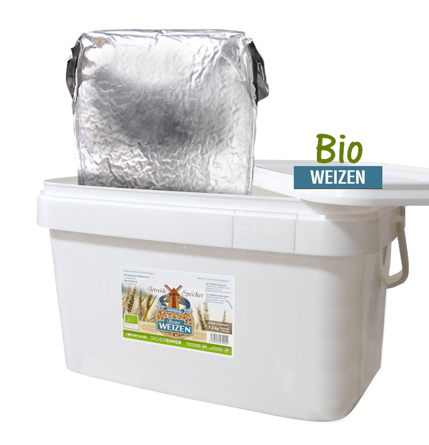 7,5 kg Bio-Weizen - keimfhig und unbehandelt