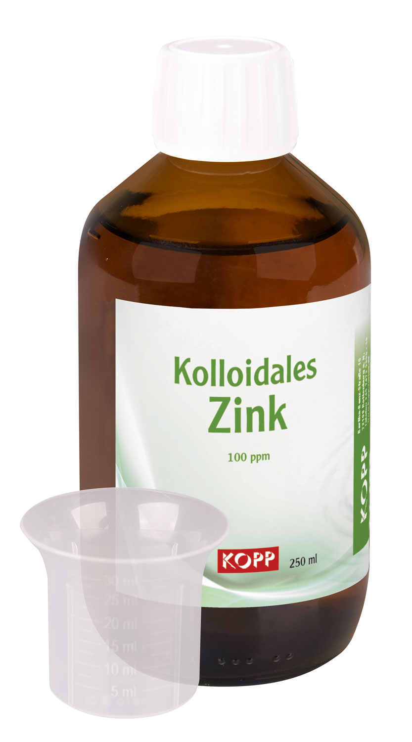Kolloidales Zink - Konzentration 100 ppm