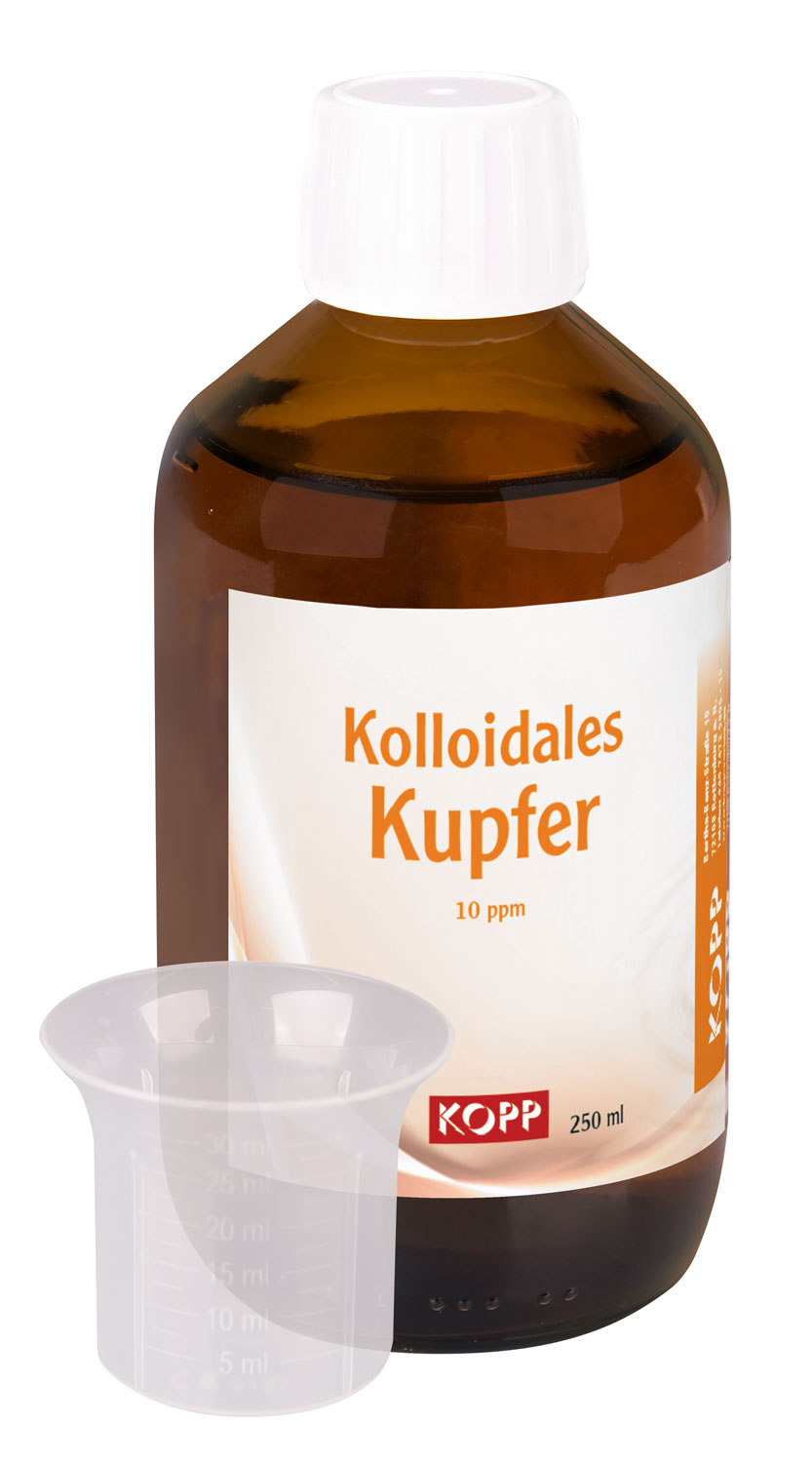 Kolloidales Kupfer - Konzentration 10 ppm