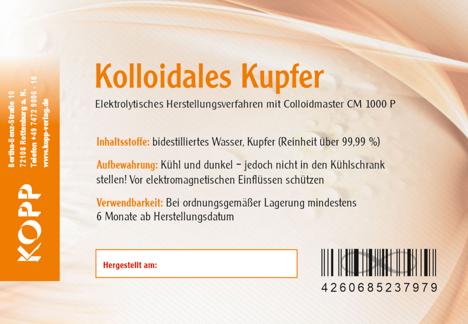 Kolloidales Kupfer - Konzentration 10 ppm02