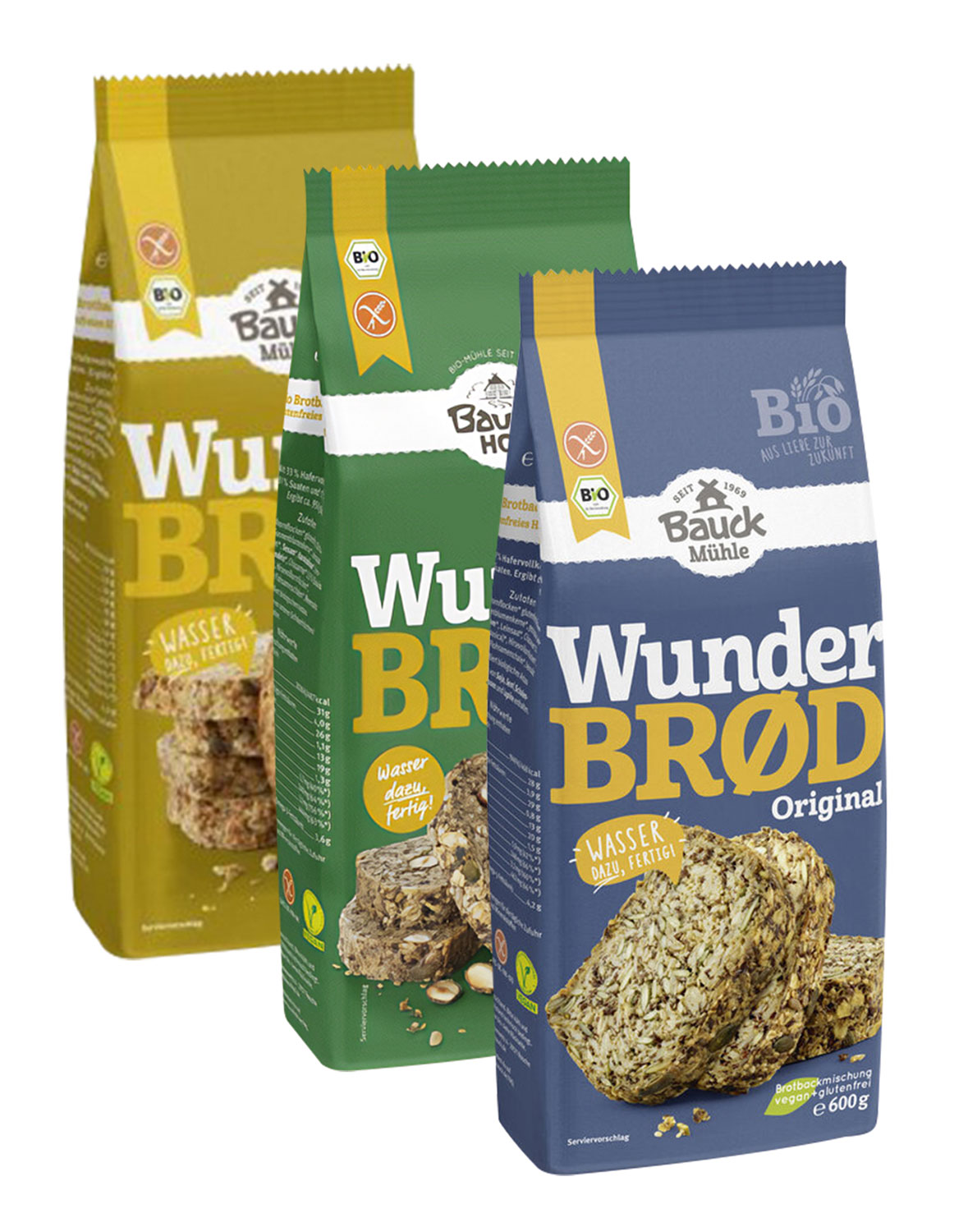 3er-Set Bauck Mhle Wunderbrd Vielfalt