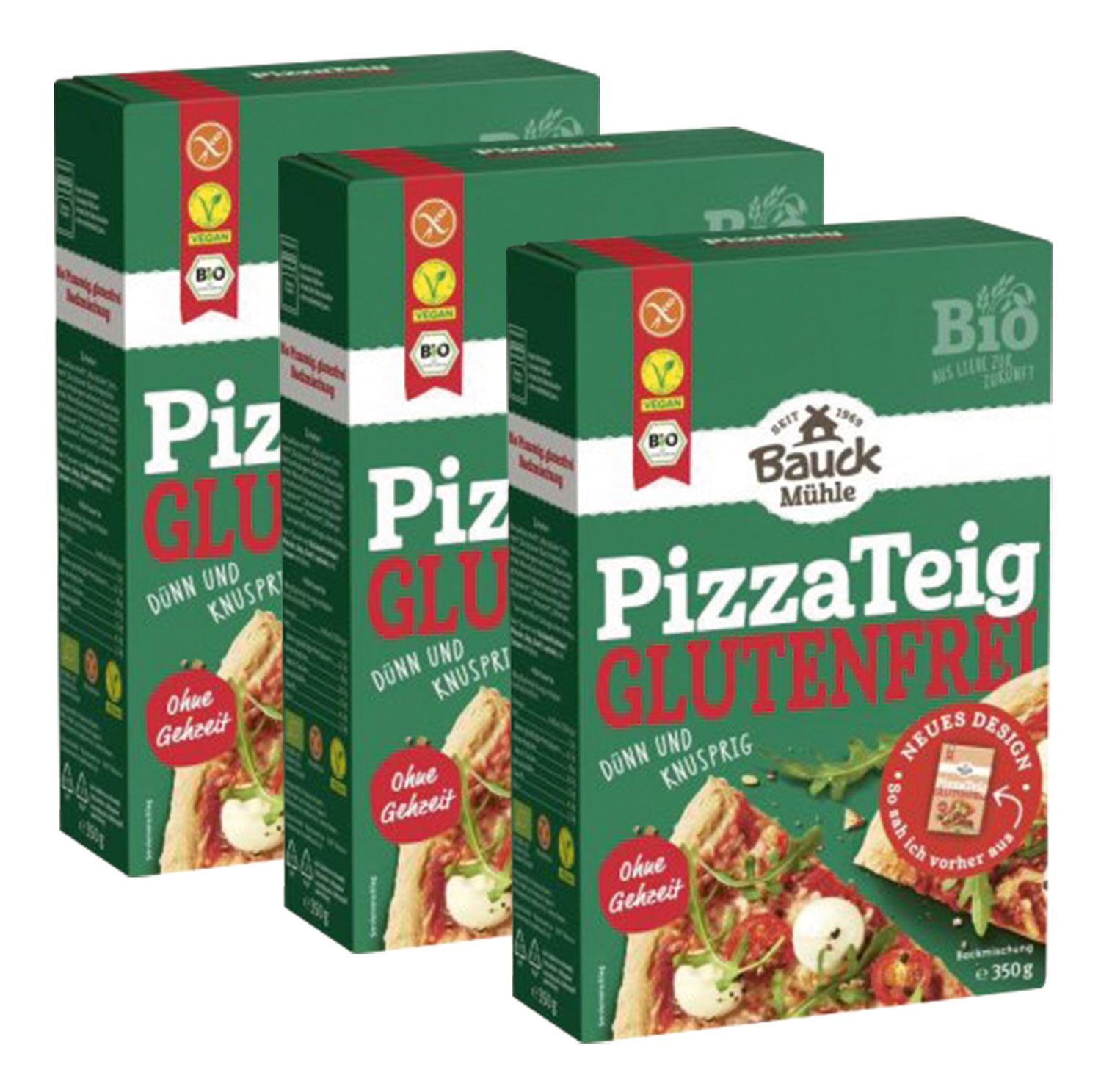 3er-Pack Bauck Mhle Pizzateig Bio