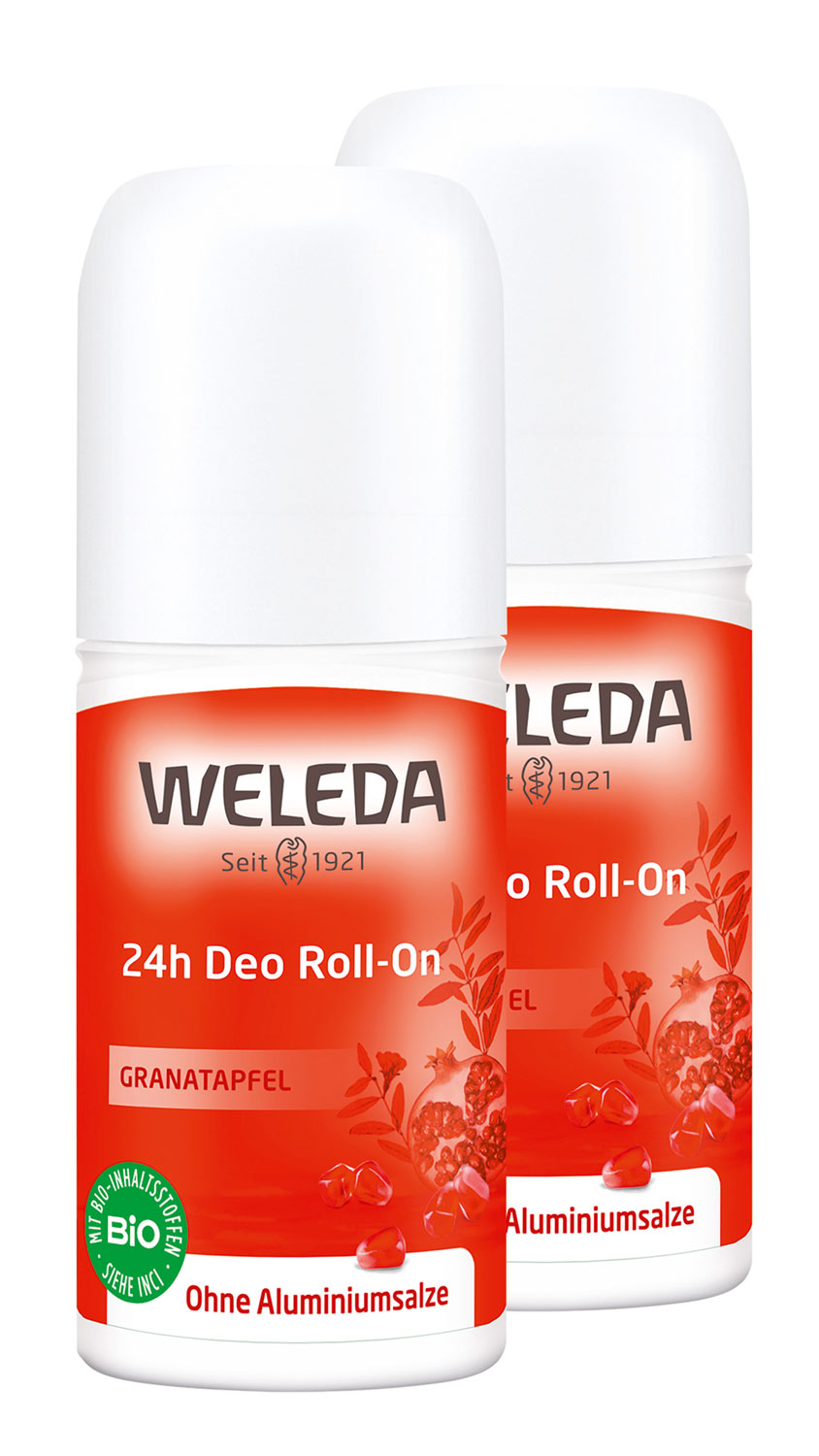 2er-Pack Weleda Granatapfel 24h Deo Roll-On