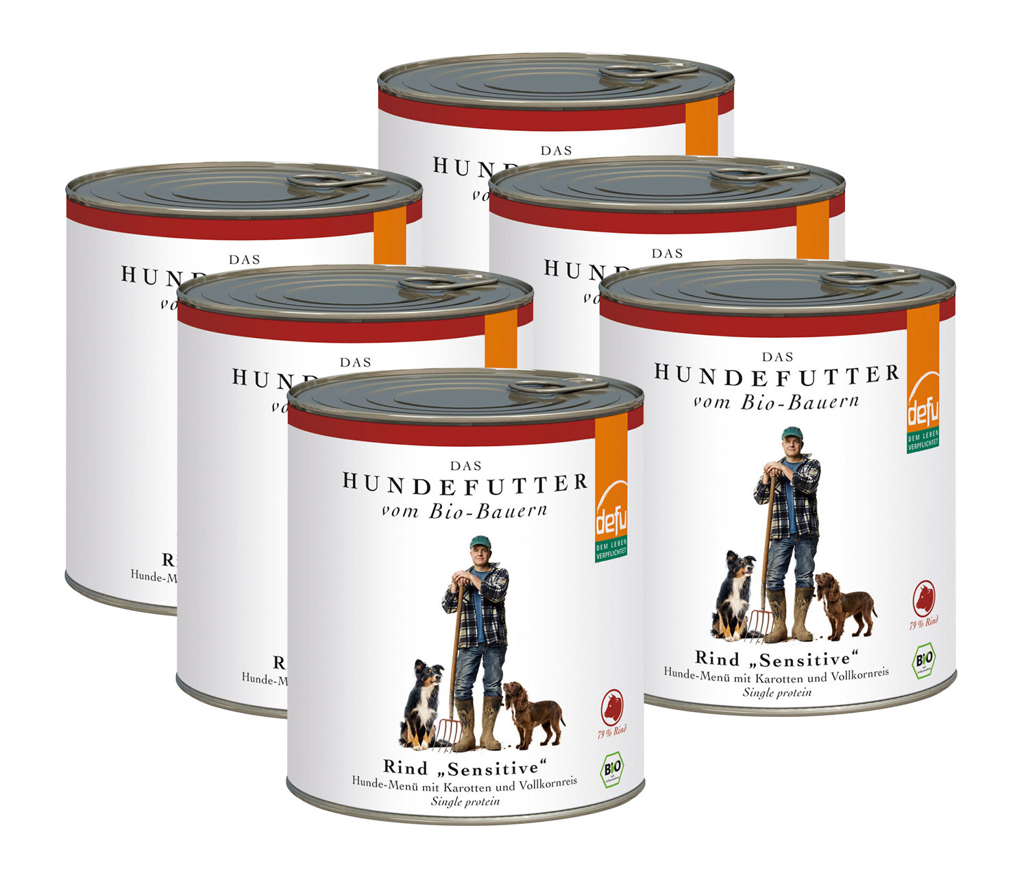 6er-Pack Defu Bio-Rind Sensitive Hunde-Men01