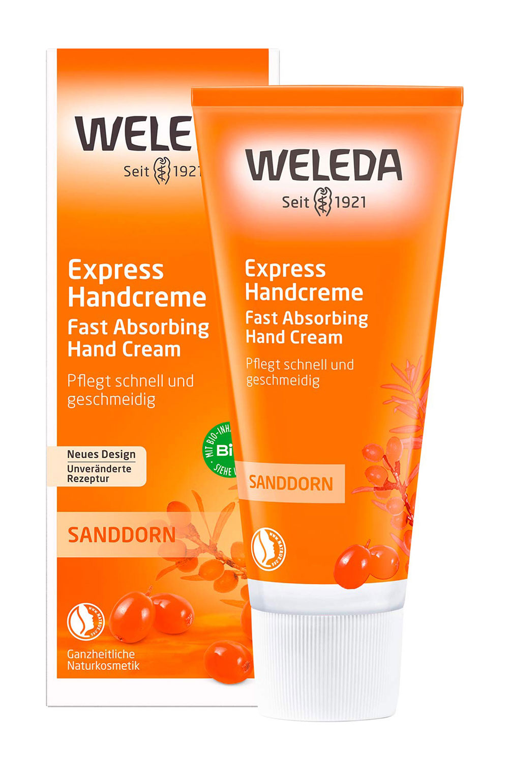 2er-Pack Weleda Express Handcreme Sanddorn