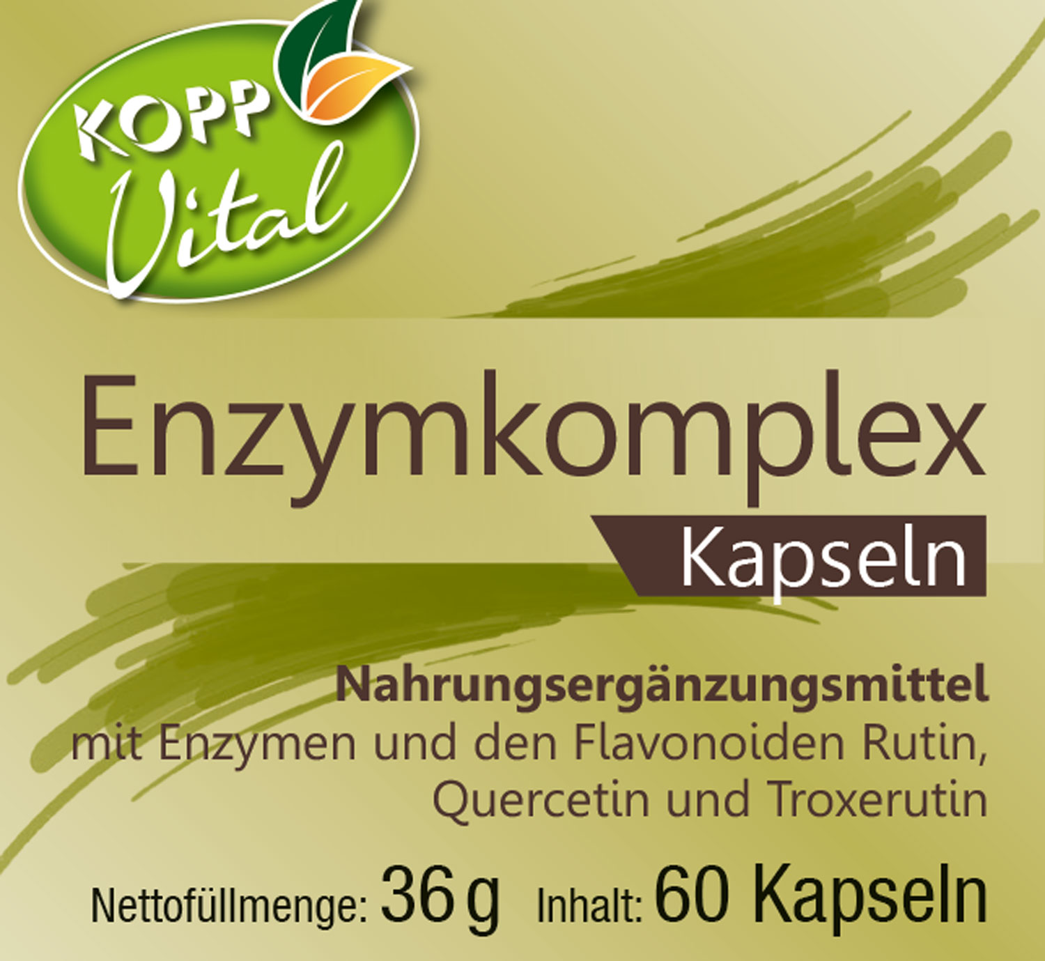 Kopp Vital ® Enzymkomplex Kapseln - Enzyme Nahrungsergänzungsmittel ...