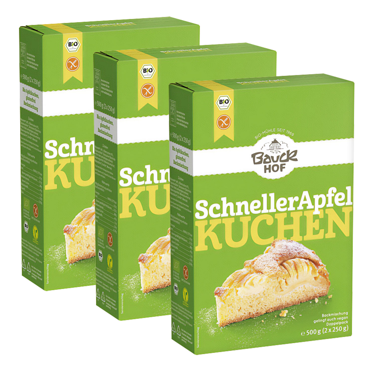 3er-Pack Bauck M�hle&nbsp;Schneller Apfelkuchen Bio
