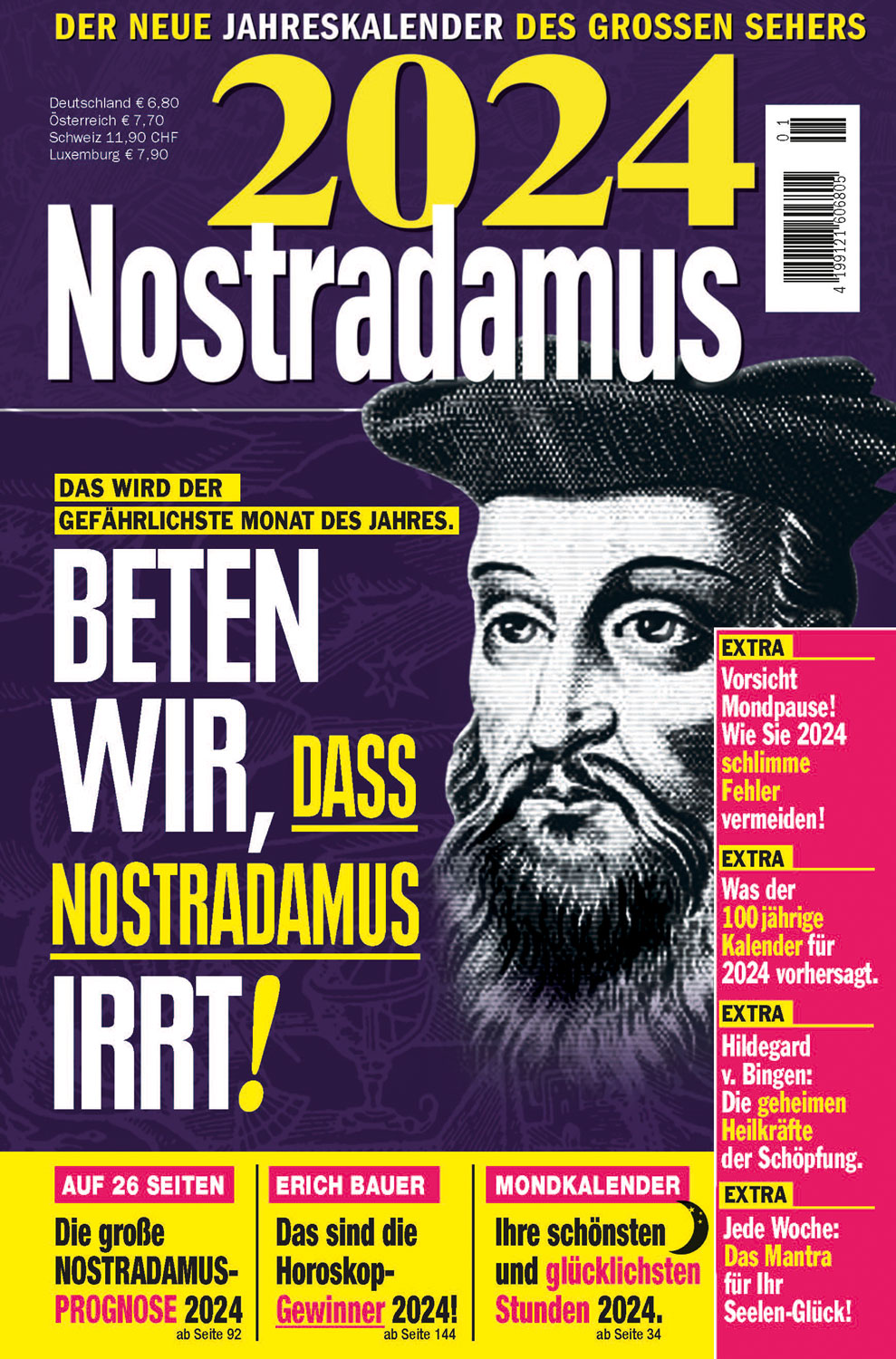 Nostradamus 2024 Prophezeiungen Mystery Bücher Kopp Verlag