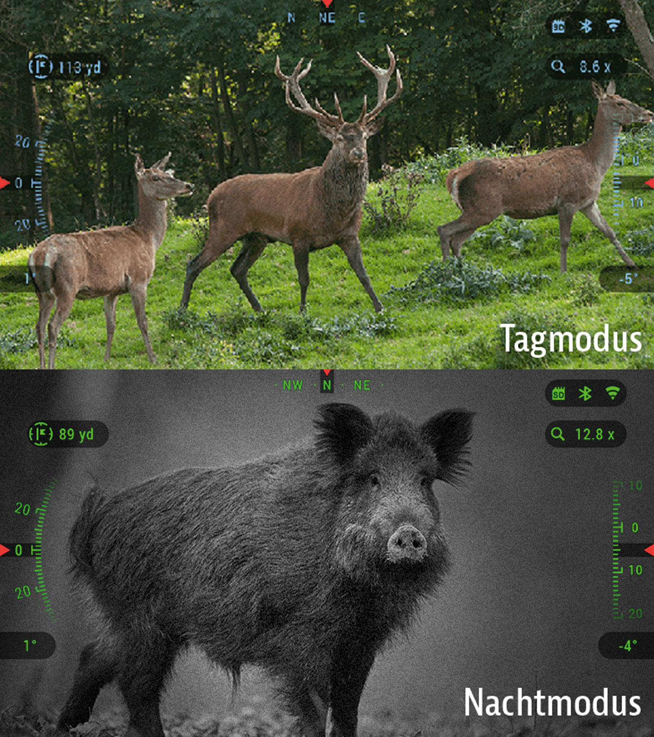 Digitales Tag- und Nachtfernglas ATN BINOX 4K 4-16X09