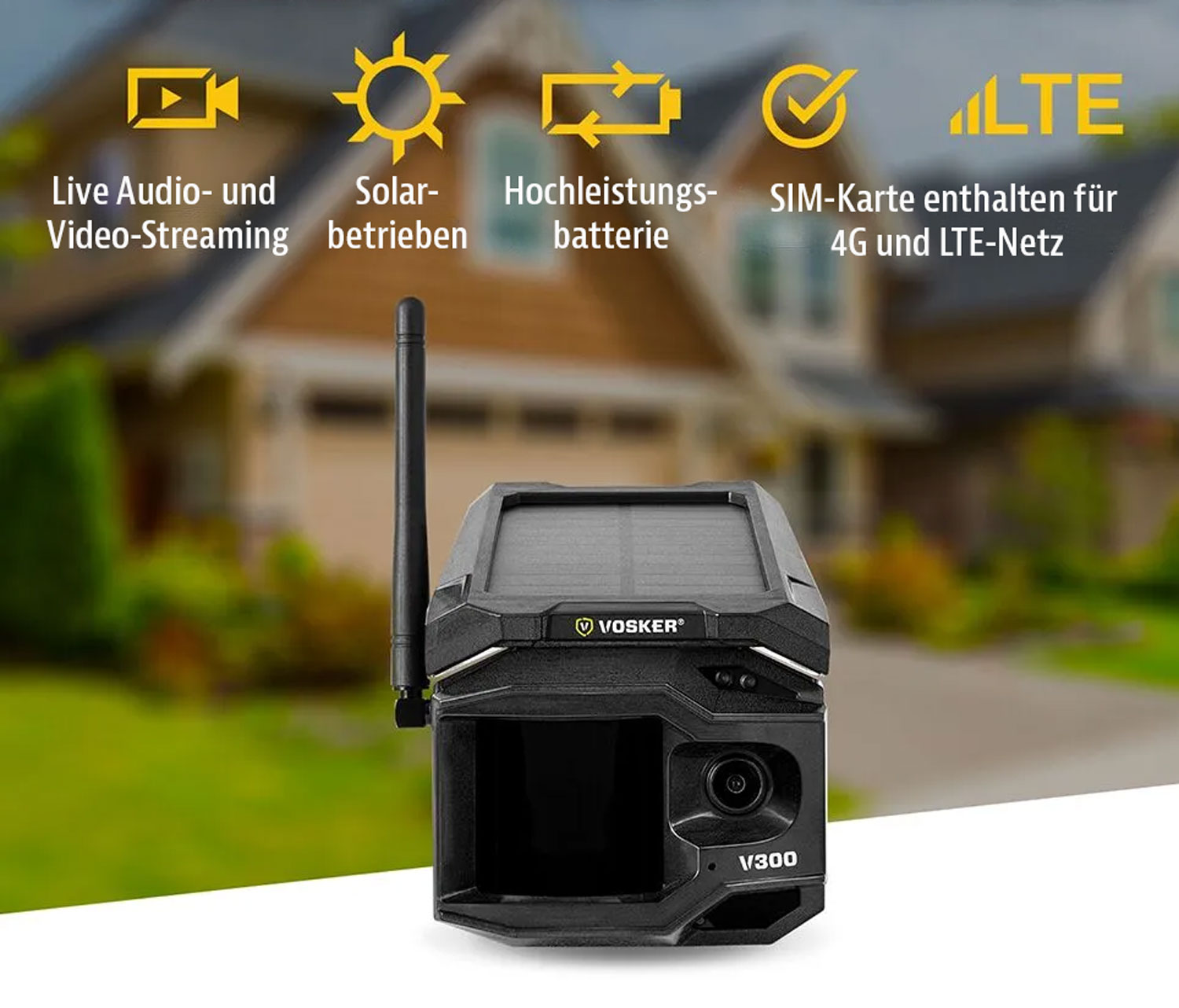 High-Tech berwachungskamera fr Tag und Nacht VOSKER V30006