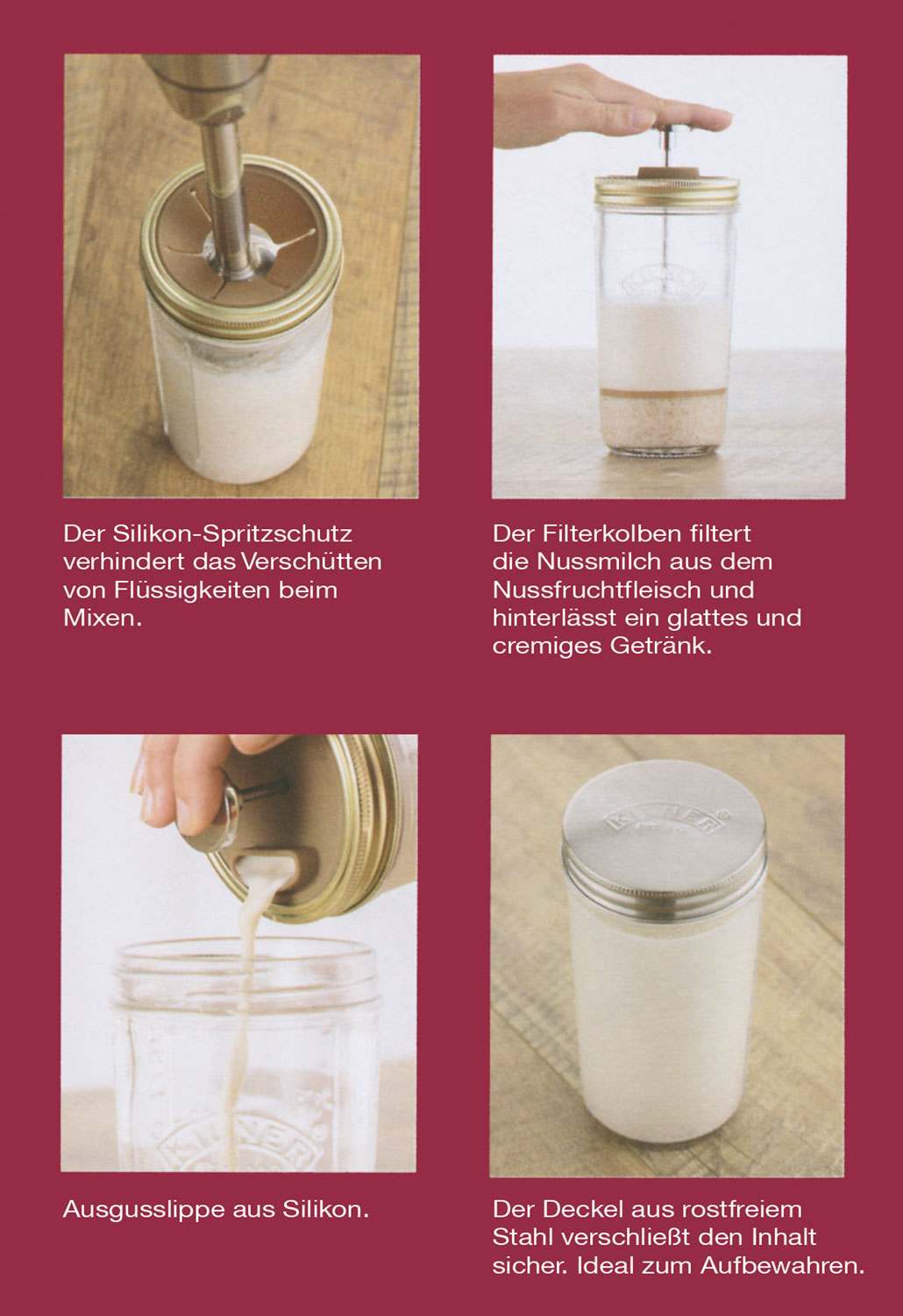 Kilner  Nussdrink-Herstellungsset - Wie neu02