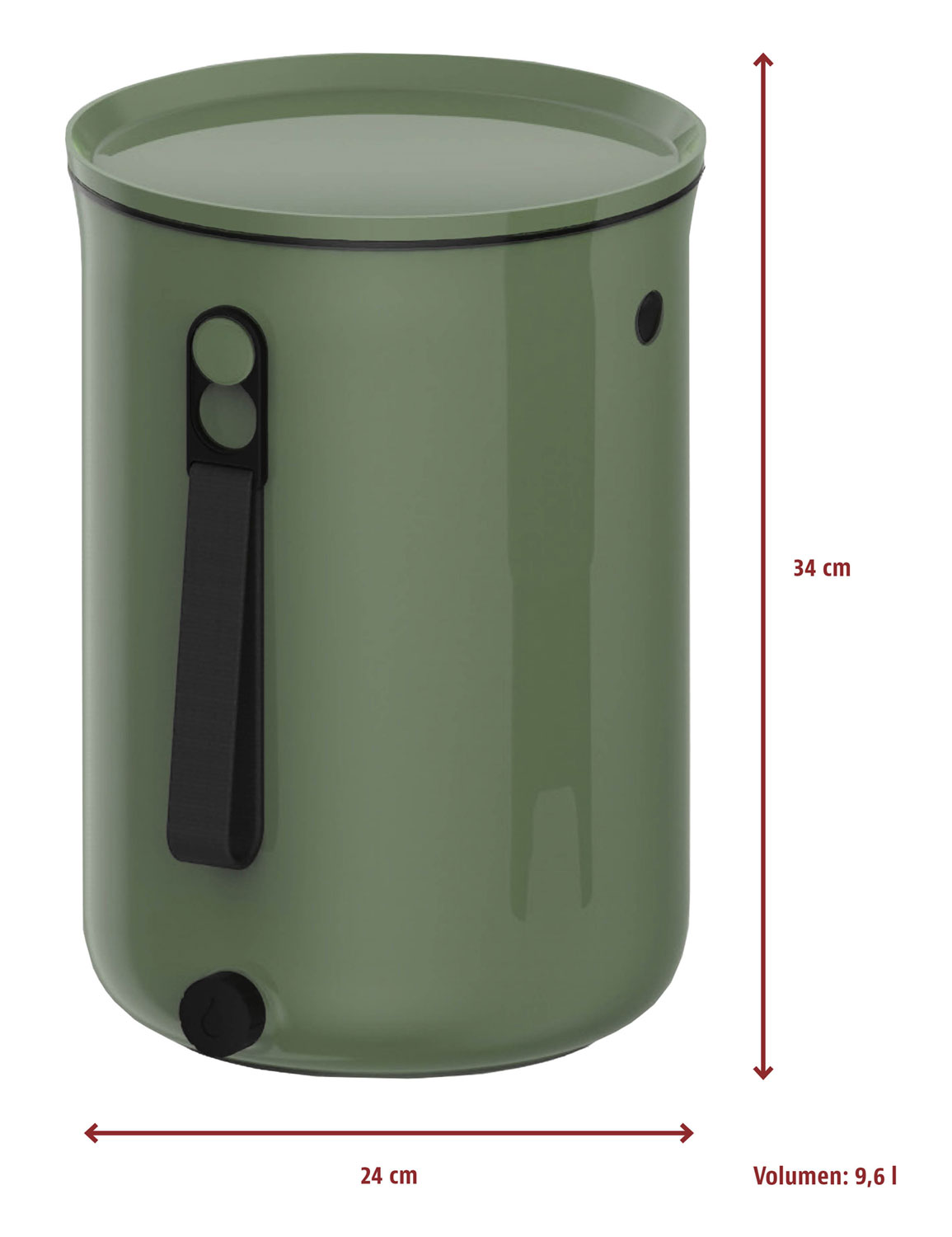 Kchenkomposter Bokashi Set 2 x 9,6 Liter Eimer inkl. 1 Kg Ferment01