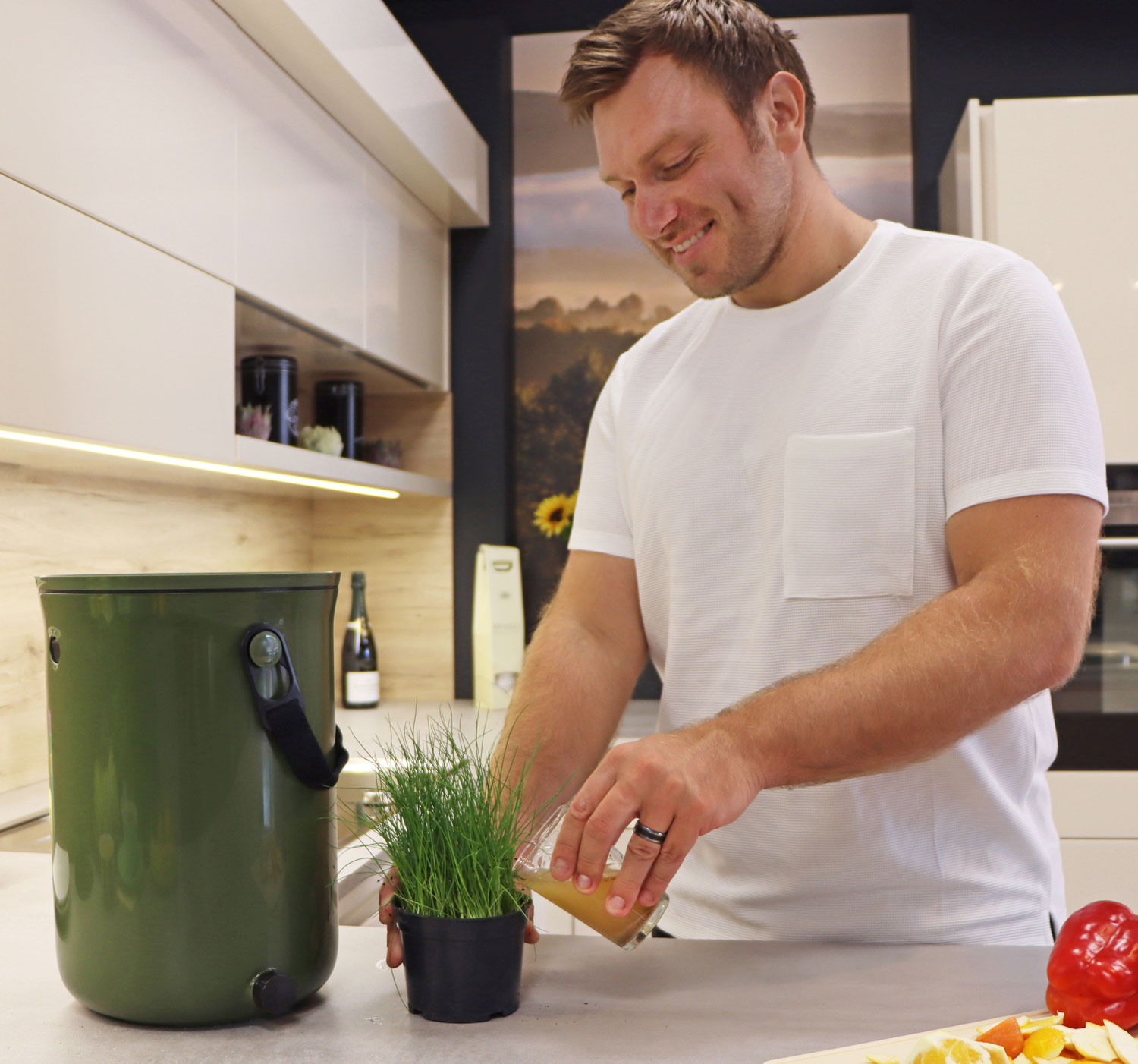 Kchenkomposter Bokashi Set 2 x 9,6 Liter Eimer inkl. 1 Kg Ferment05