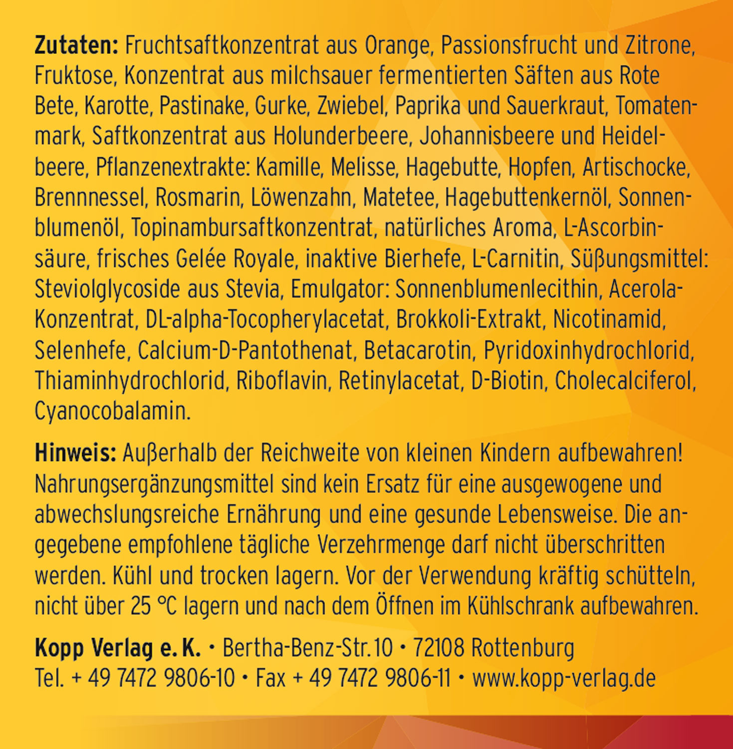 Kopp Vital   VitaGlck   Mikronhrstoffkonzentrat02