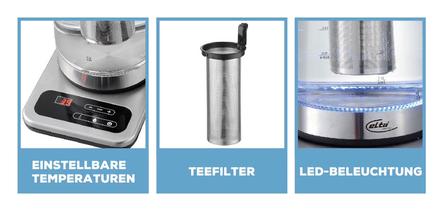 Elta Germany 2-in-1 Tee- und Wasserkocher 2001314 - Fr Bastler03
