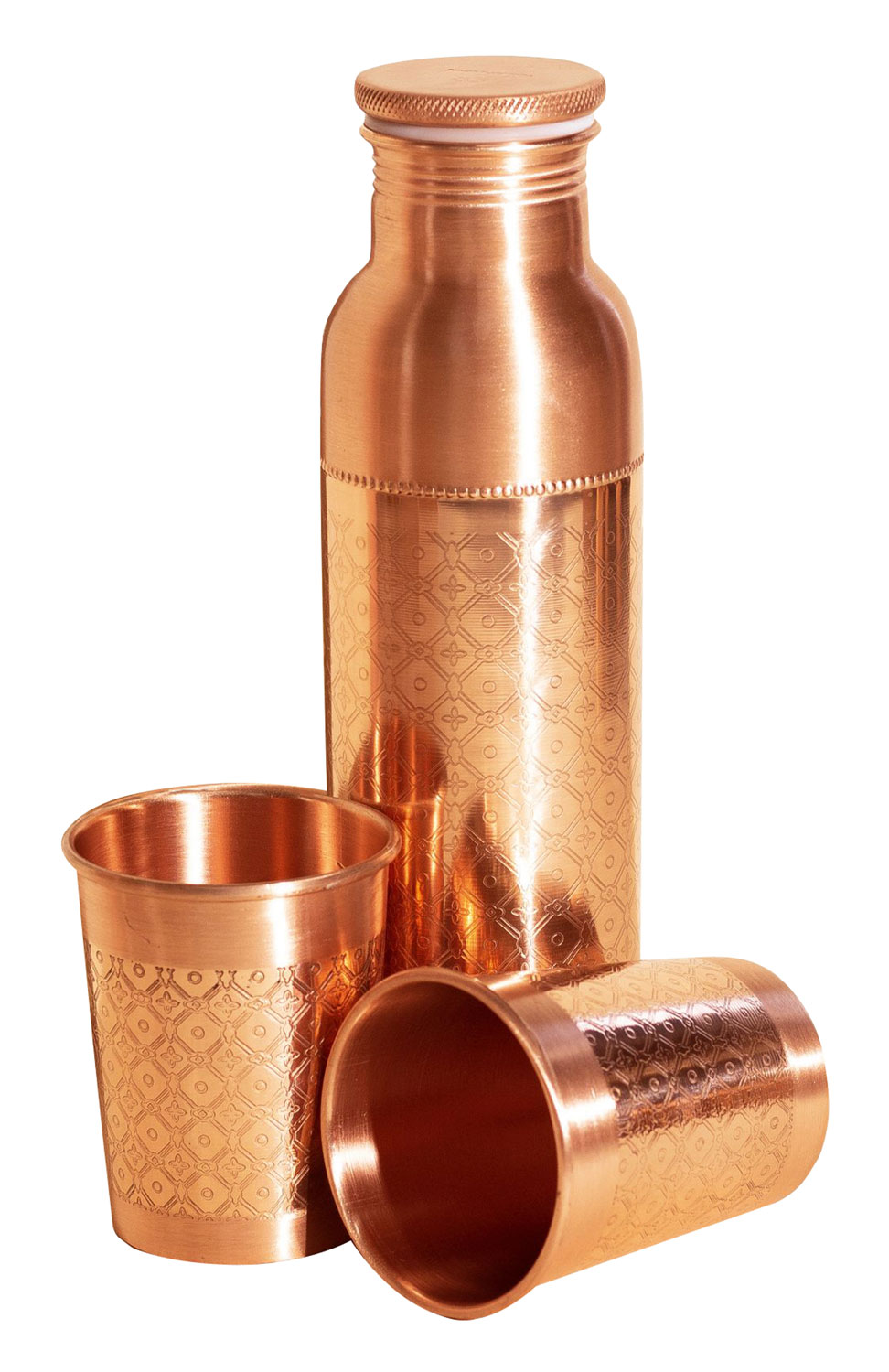 Kupfer-Geschenkset Mosaik - Wie neu