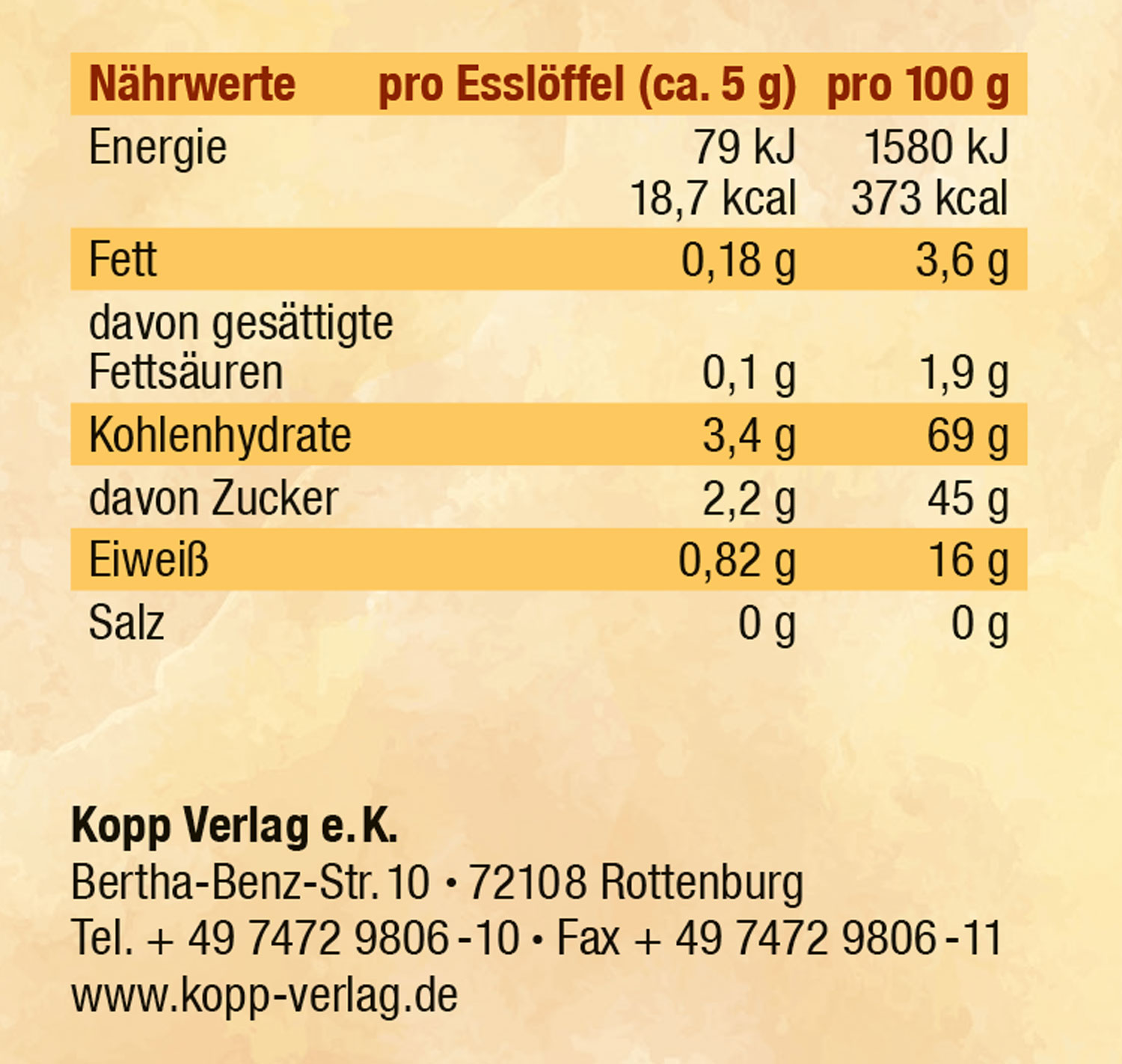 Kopp Vital   Bltenpollen Granulat / 200 g03