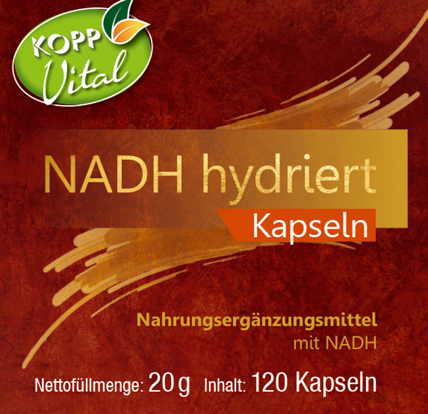 Kopp Vital   NADH hydriert / 20 mg / 120 Kapseln01
