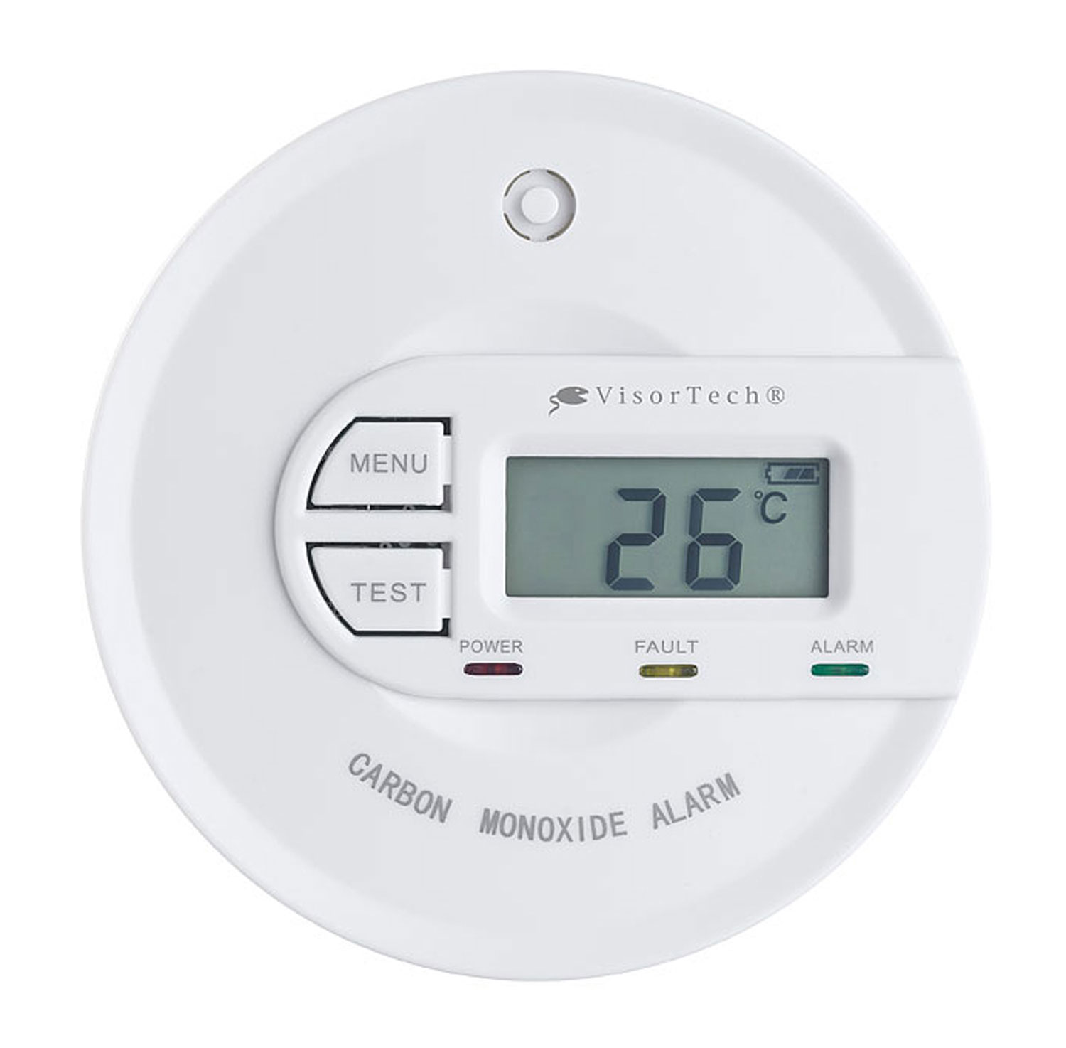 Kohlenmonoxid-Melder mit 10-Jahres-Sensor & Display 85 dB, EN 50291