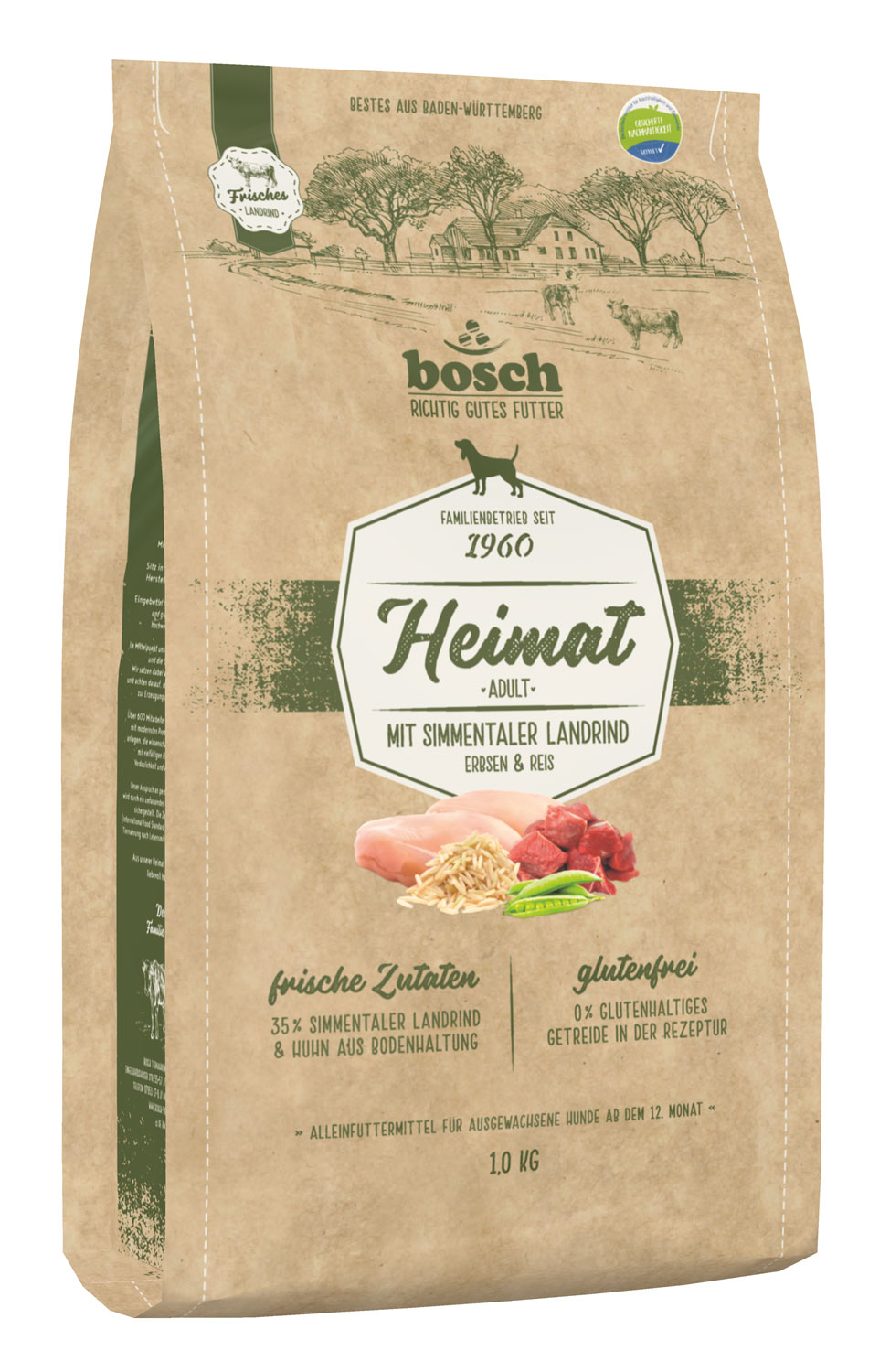 Bosch Heimat Adult mit frischem Simmentaler-Landrind