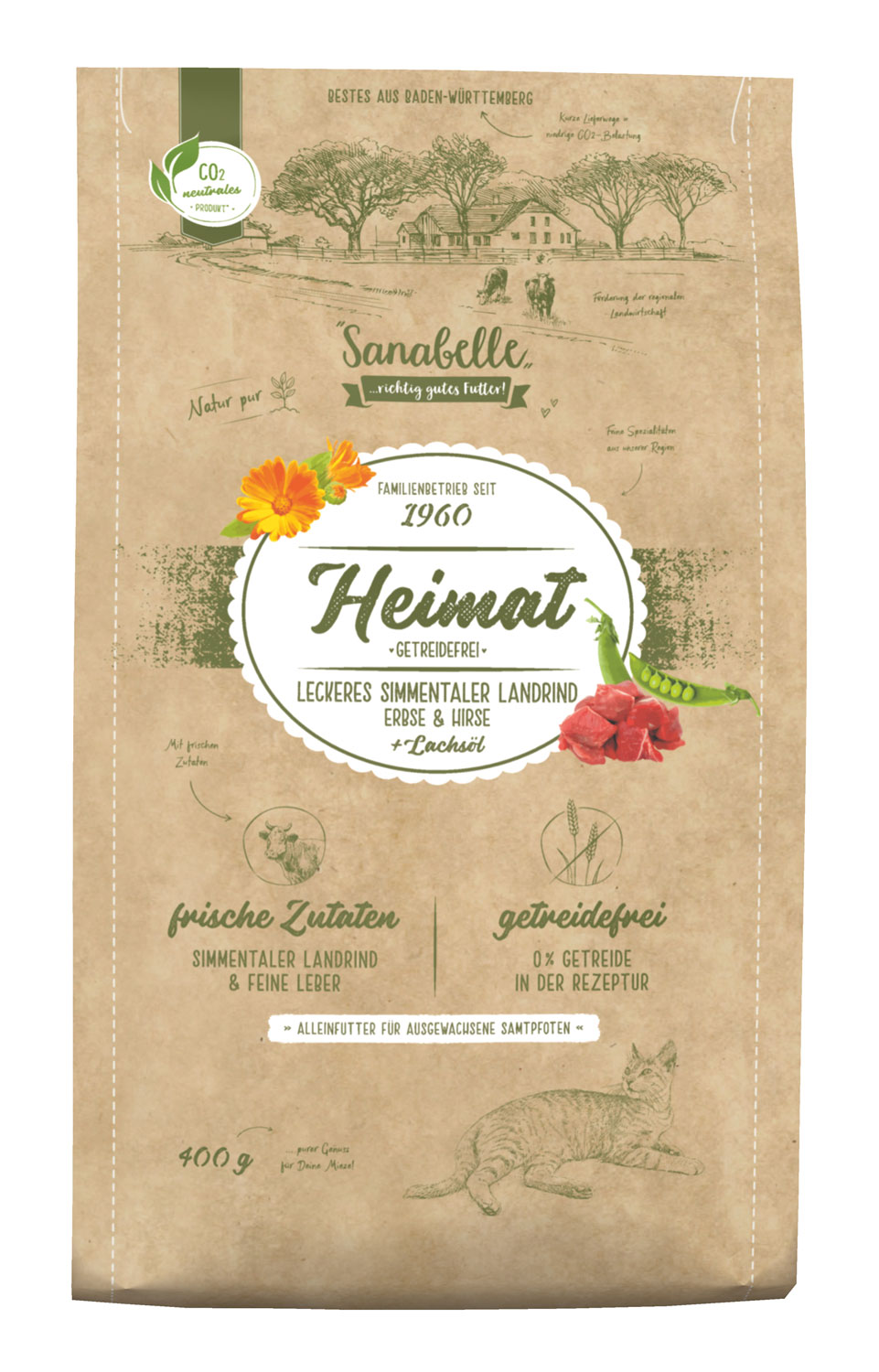 Bosch Sanabelle Heimat getreidefrei Simmentaler Rind