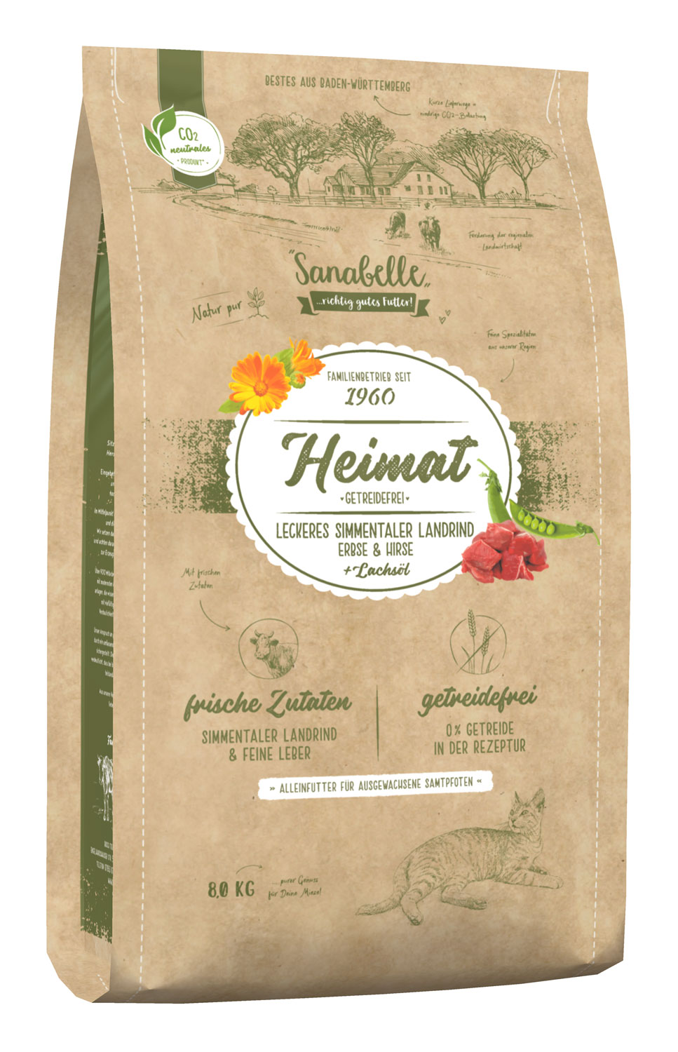 Bosch Sanabelle Heimat getreidefrei Simmentaler Rind