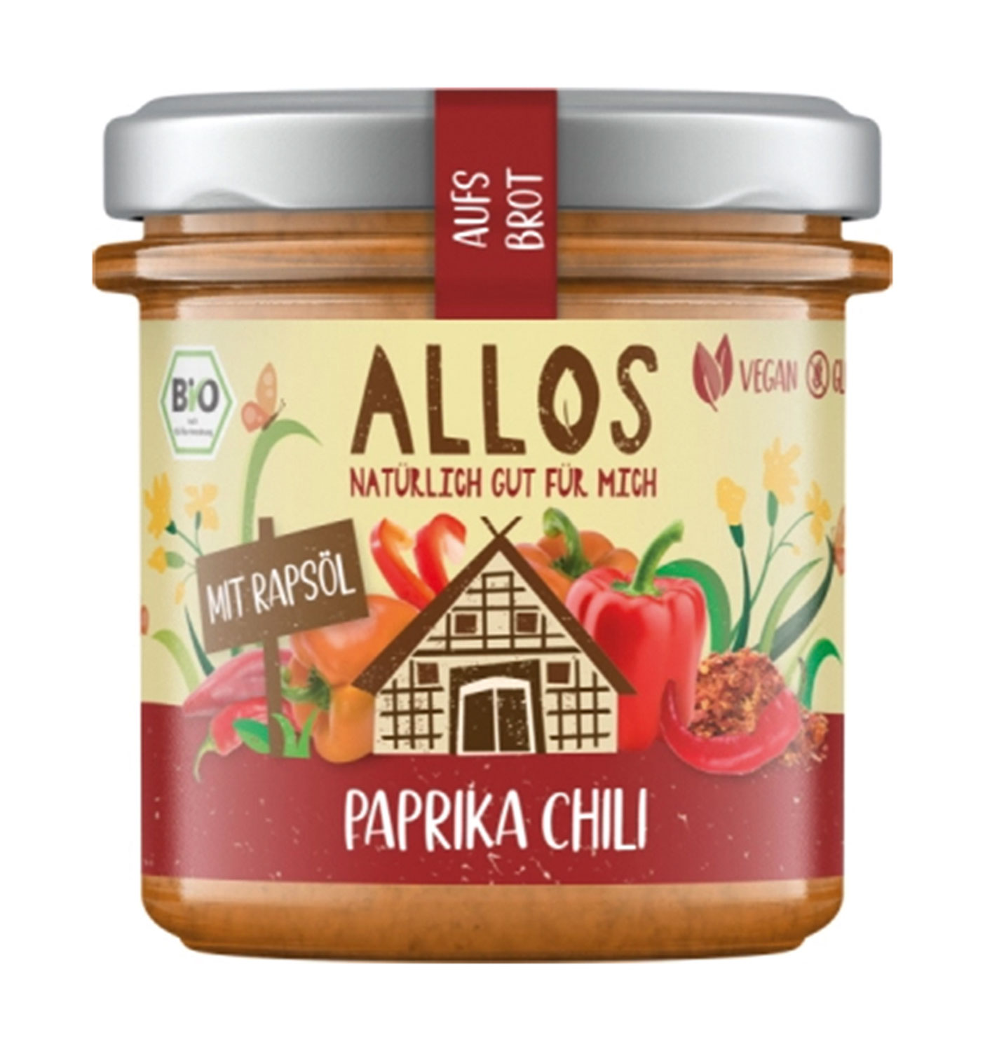 Allos aufs Brot Paprika Chili – Bio