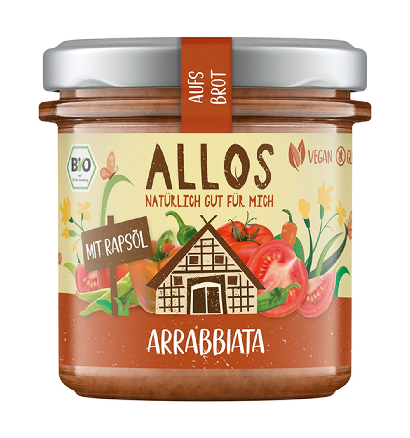 Allos aufs Brot Arrabbiata – Bio