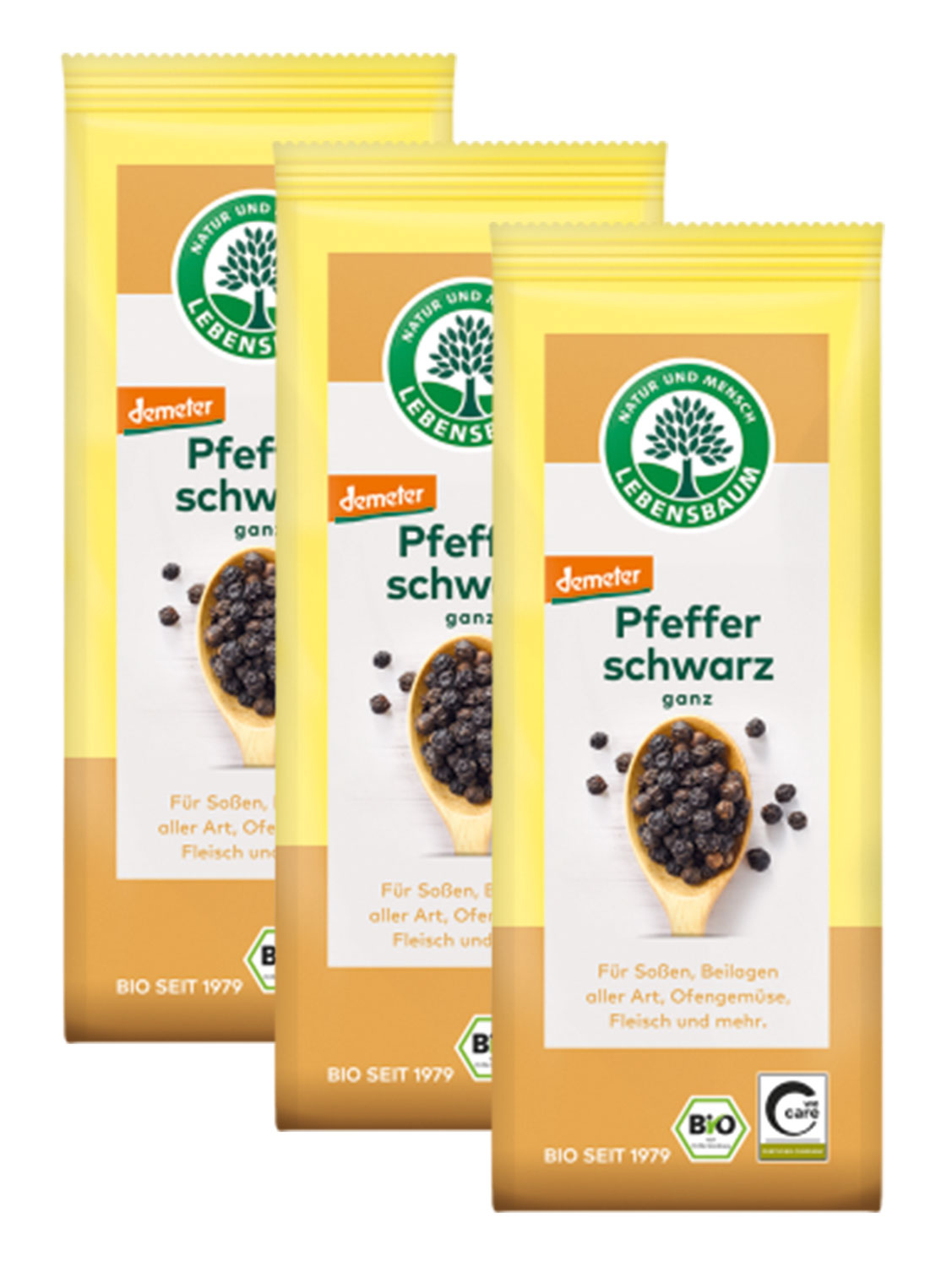 Lebensbaum Bio-Pfeffer schwarz ganz