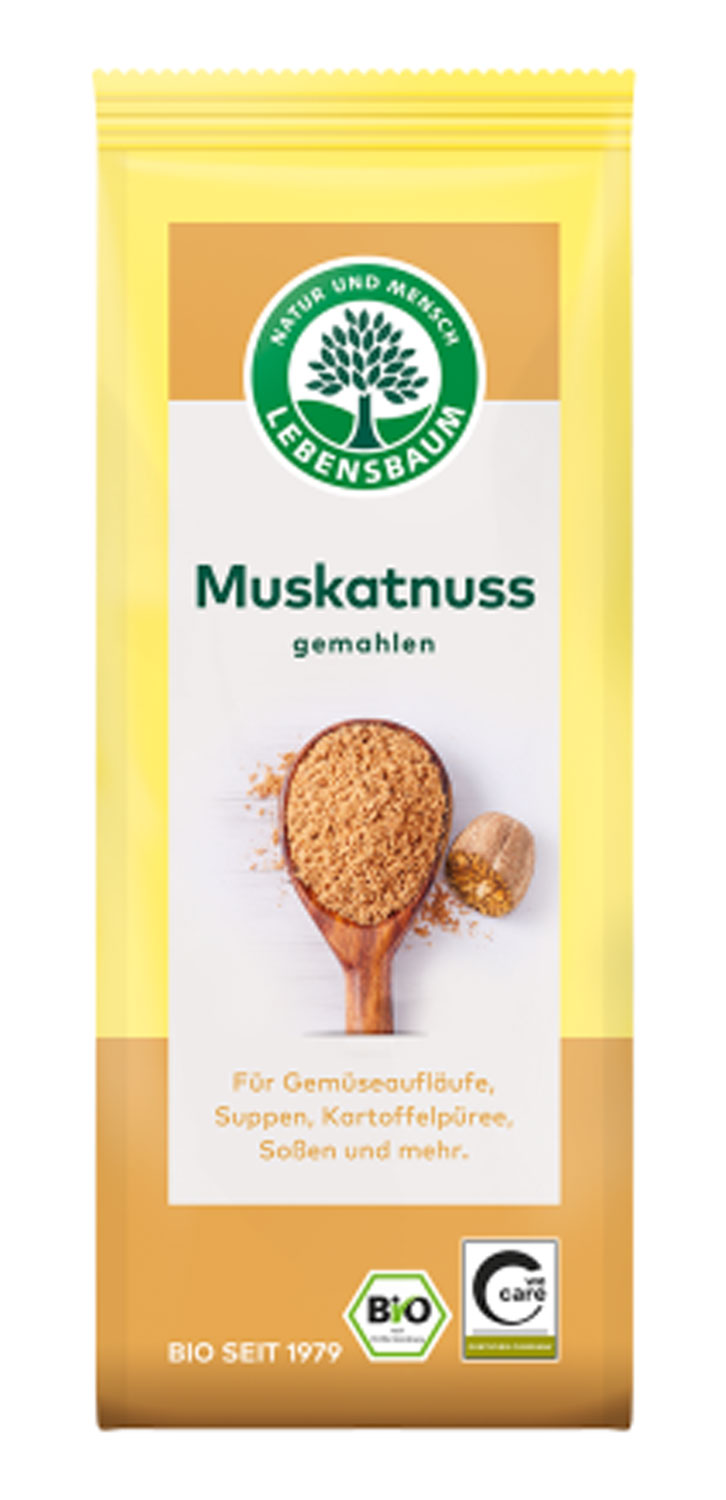 Lebensbaum Bio-Muskatnuss gemahlen